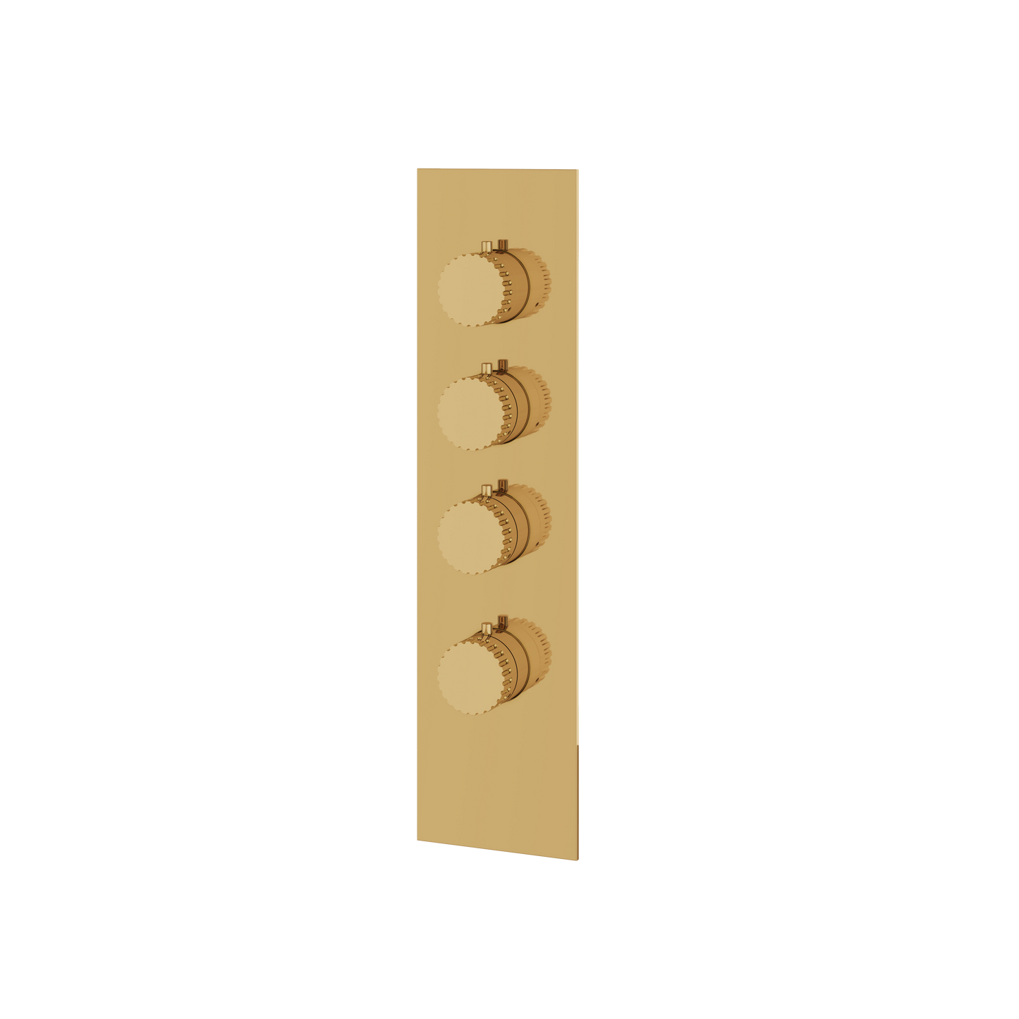 SQUARE ROUND TRIM SET FOR 3 SHUT-OFF THERMOSTATIC VALVE