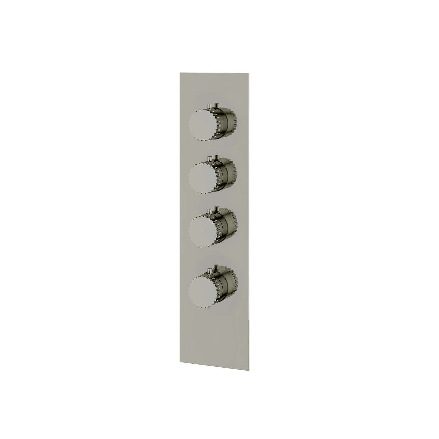 SQUARE ROUND TRIM SET FOR 3 SHUT-OFF THERMOSTATIC VALVE