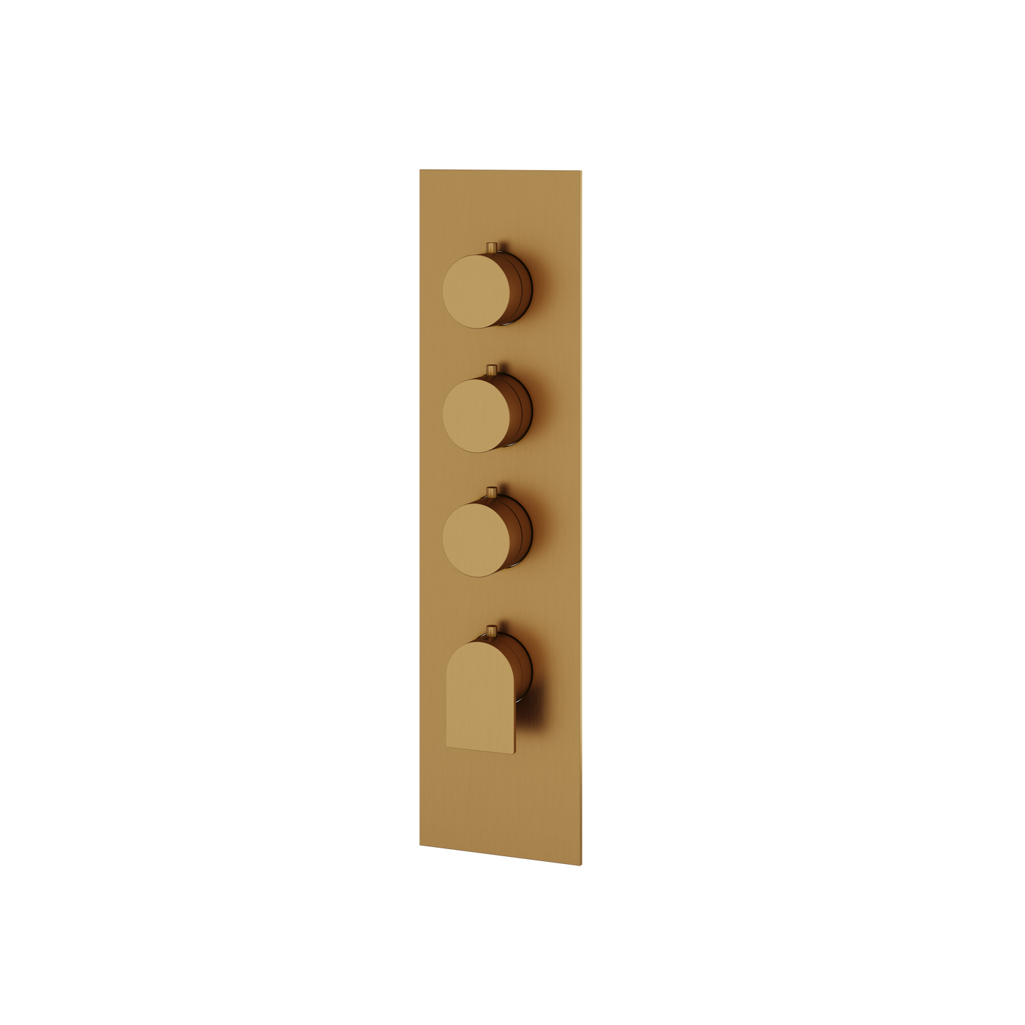 SQUARE ROUND TRIM SET FOR 3 SHUT-OFF THERMOSTATIC VALVE