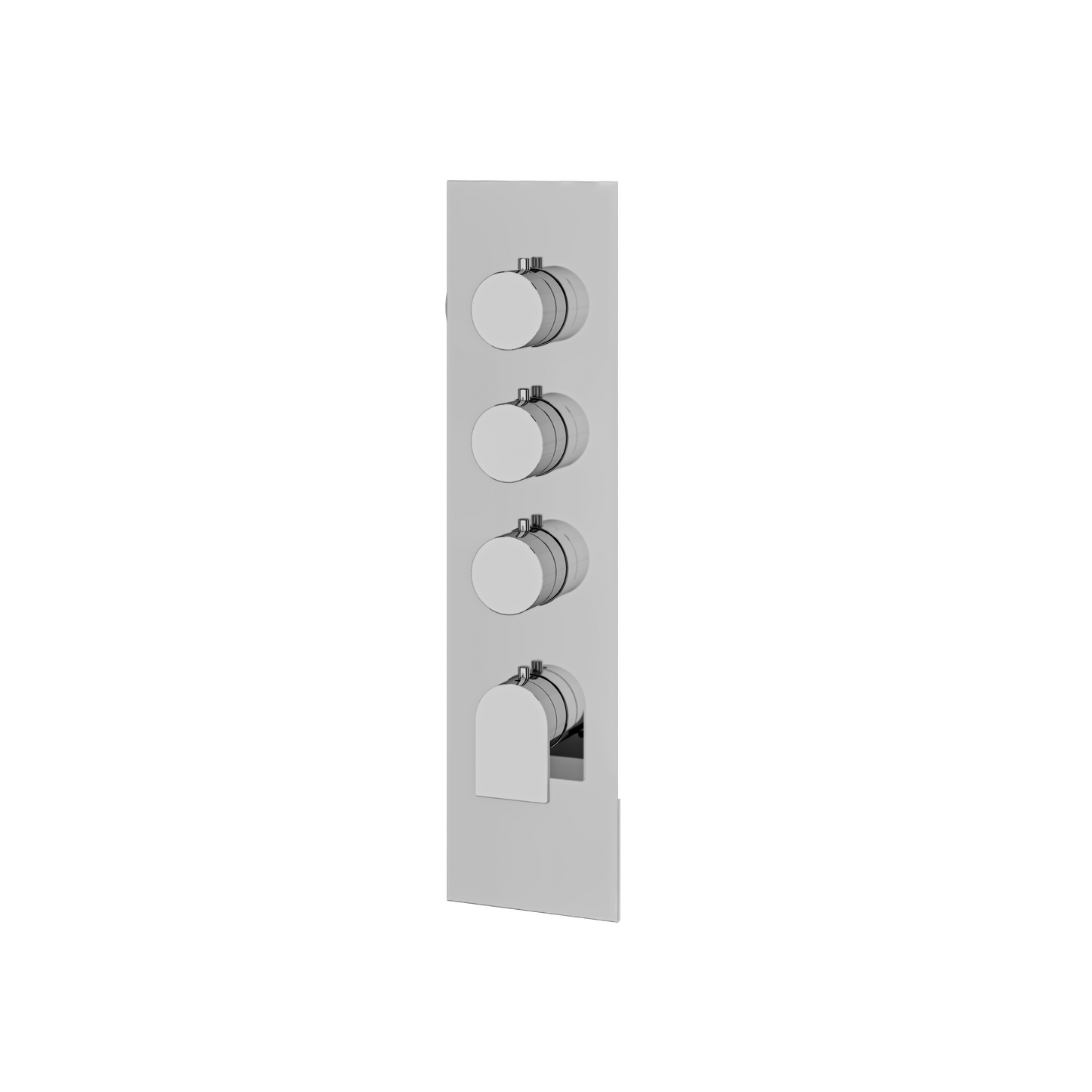 SQUARE ROUND TRIM SET FOR 3 SHUT-OFF THERMOSTATIC VALVE
