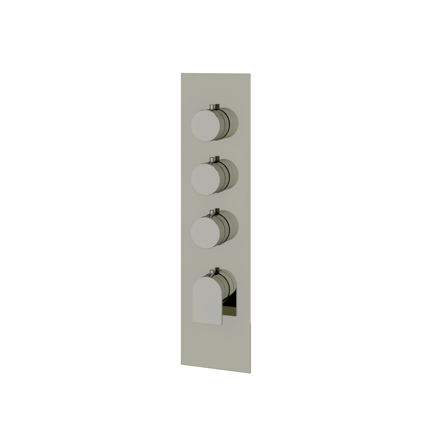 SQUARE ROUND TRIM SET FOR 3 SHUT-OFF THERMOSTATIC VALVE