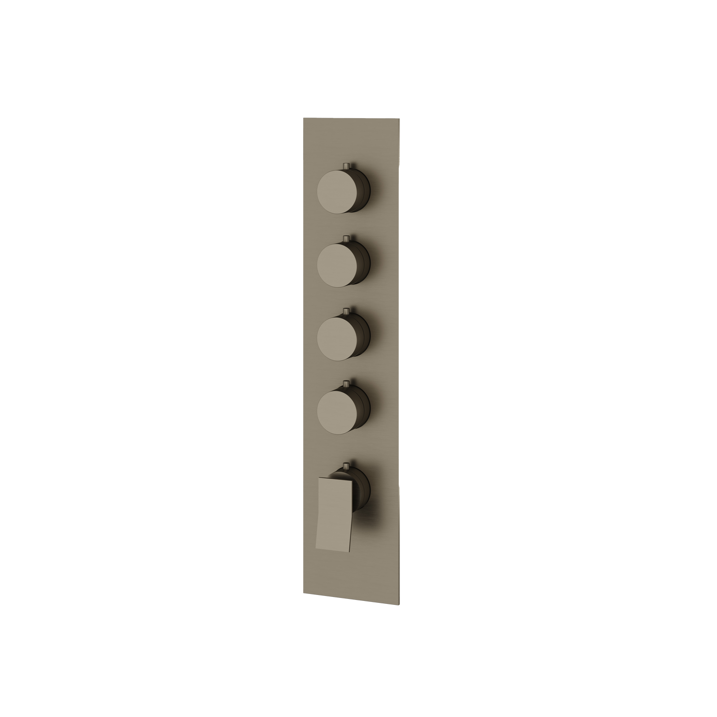 SQUARE ROUND TRIM SET FOR 4 SHUT-OFF THERMOSTATIC VALVE