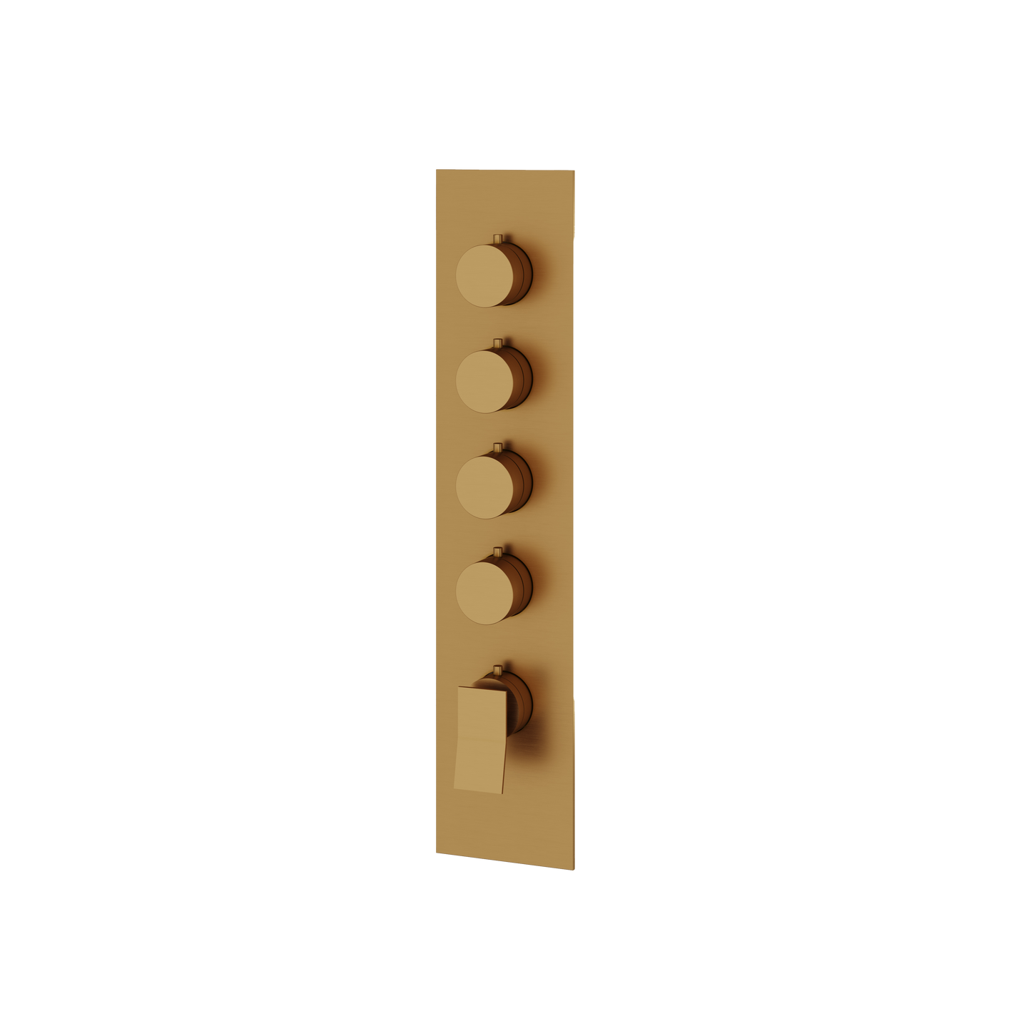 SQUARE ROUND TRIM SET FOR 4 SHUT-OFF THERMOSTATIC VALVE