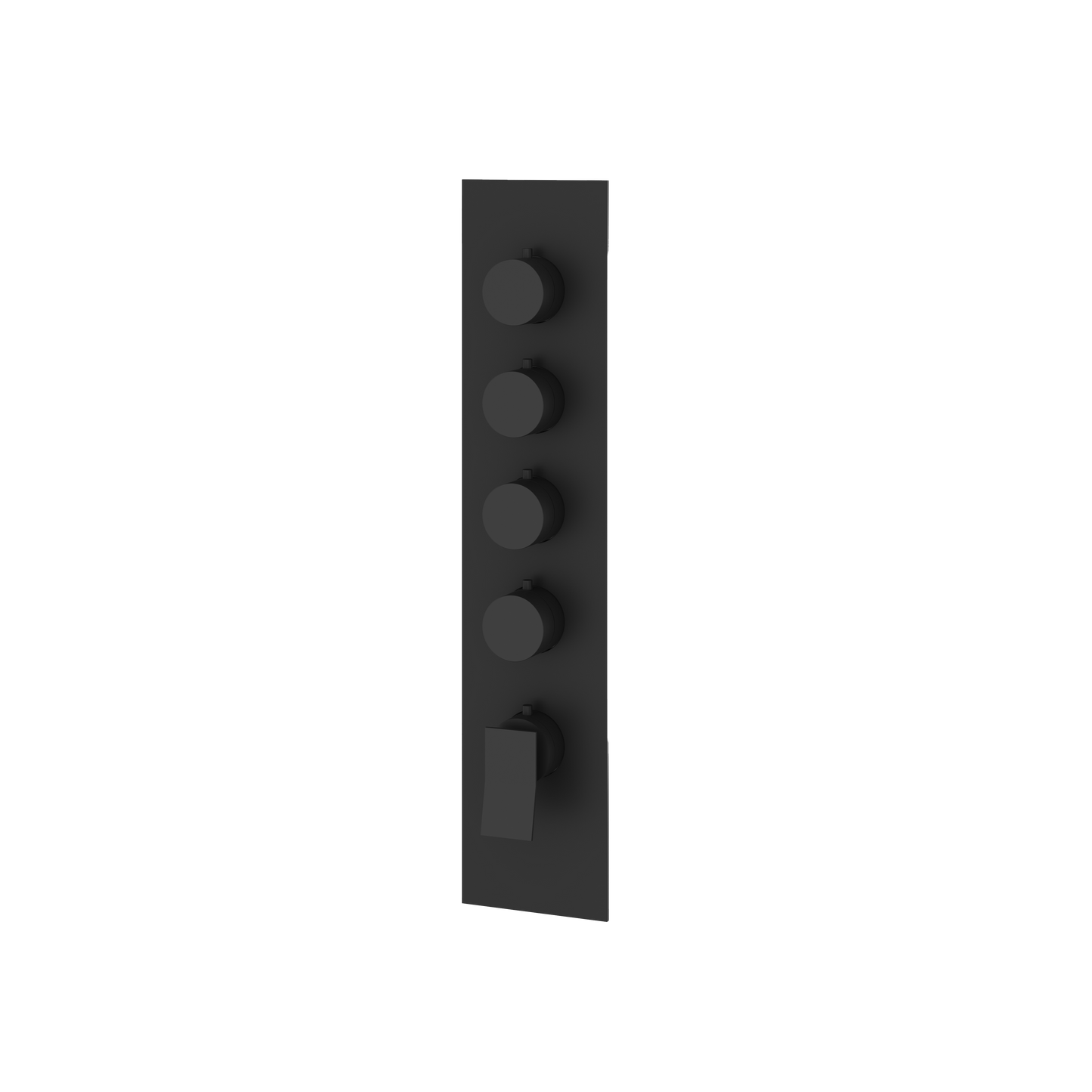 SQUARE ROUND TRIM SET FOR 4 SHUT-OFF THERMOSTATIC VALVE