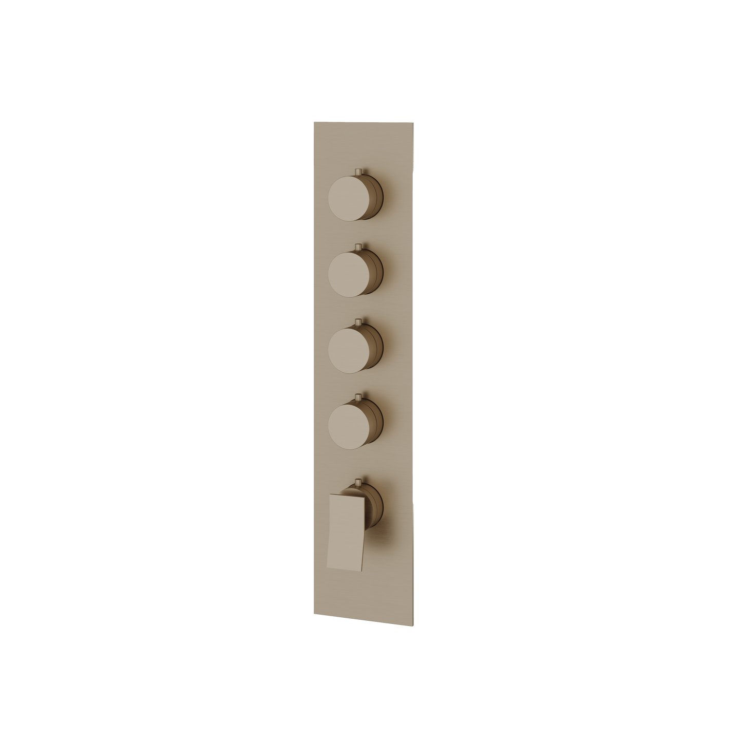 SQUARE ROUND TRIM SET FOR 4 SHUT-OFF THERMOSTATIC VALVE