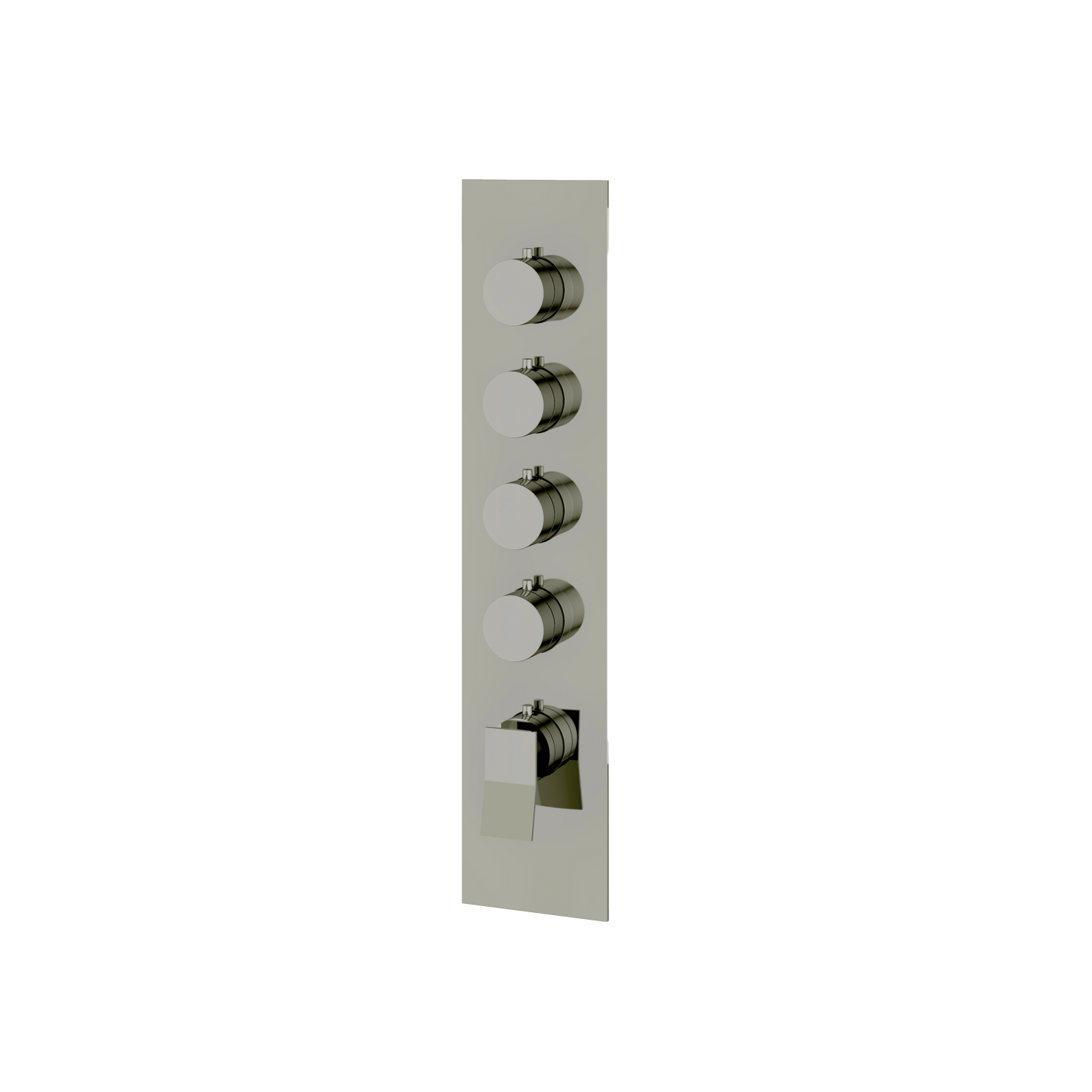 SQUARE ROUND TRIM SET FOR 4 SHUT-OFF THERMOSTATIC VALVE