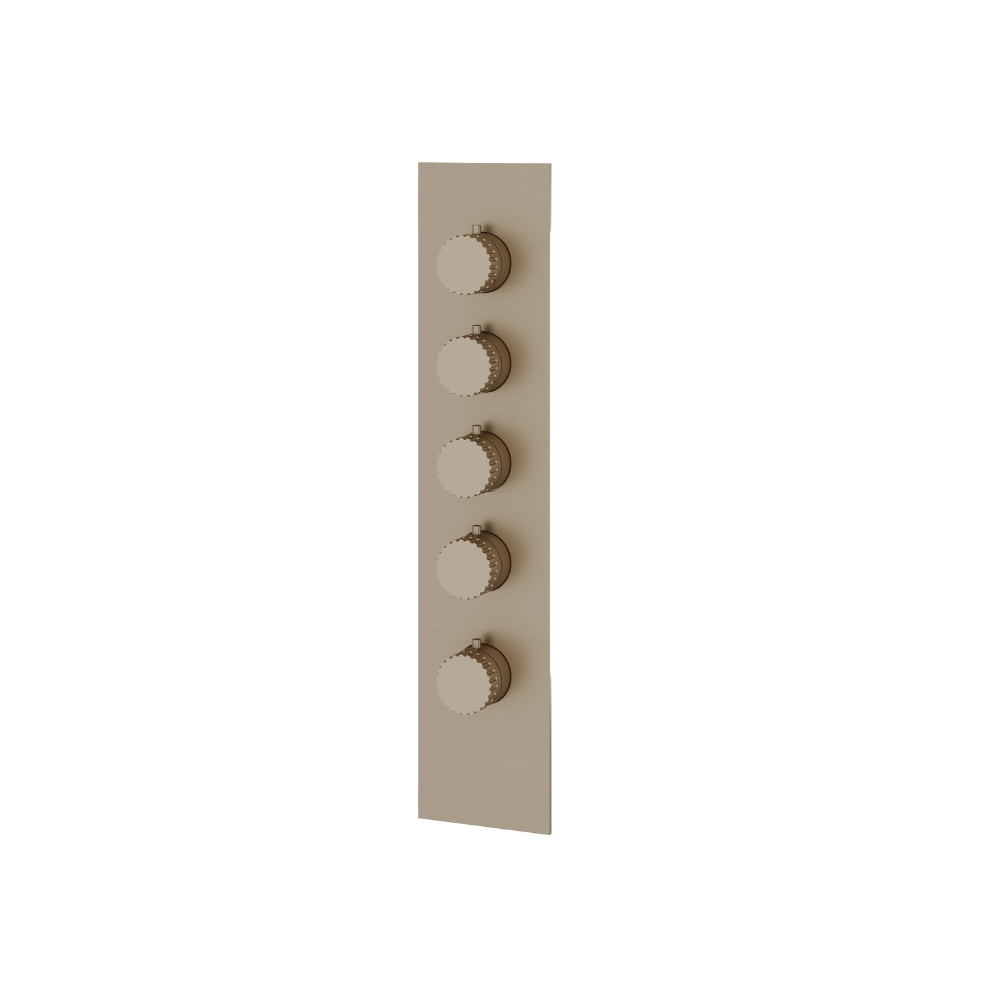 SQUARE ROUND TRIM SET FOR 4 SHUT-OFF THERMOSTATIC VALVE