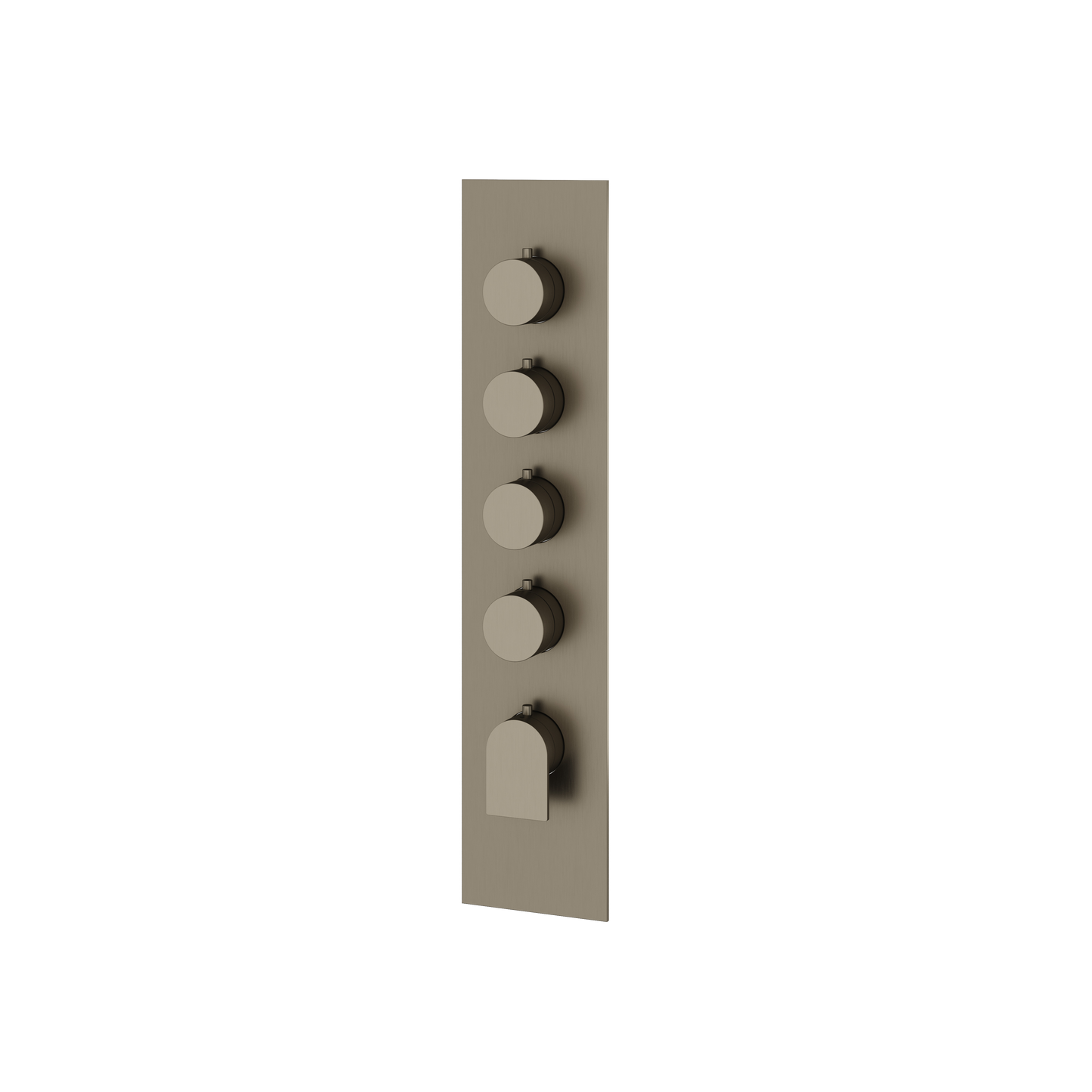 SQUARE ROUND TRIM SET FOR 4 SHUT-OFF THERMOSTATIC VALVE