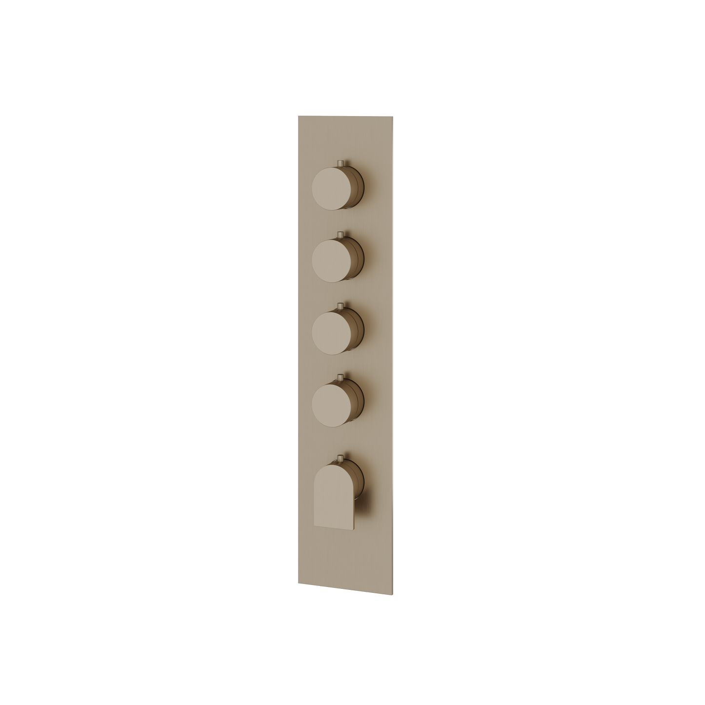 SQUARE ROUND TRIM SET FOR 4 SHUT-OFF THERMOSTATIC VALVE