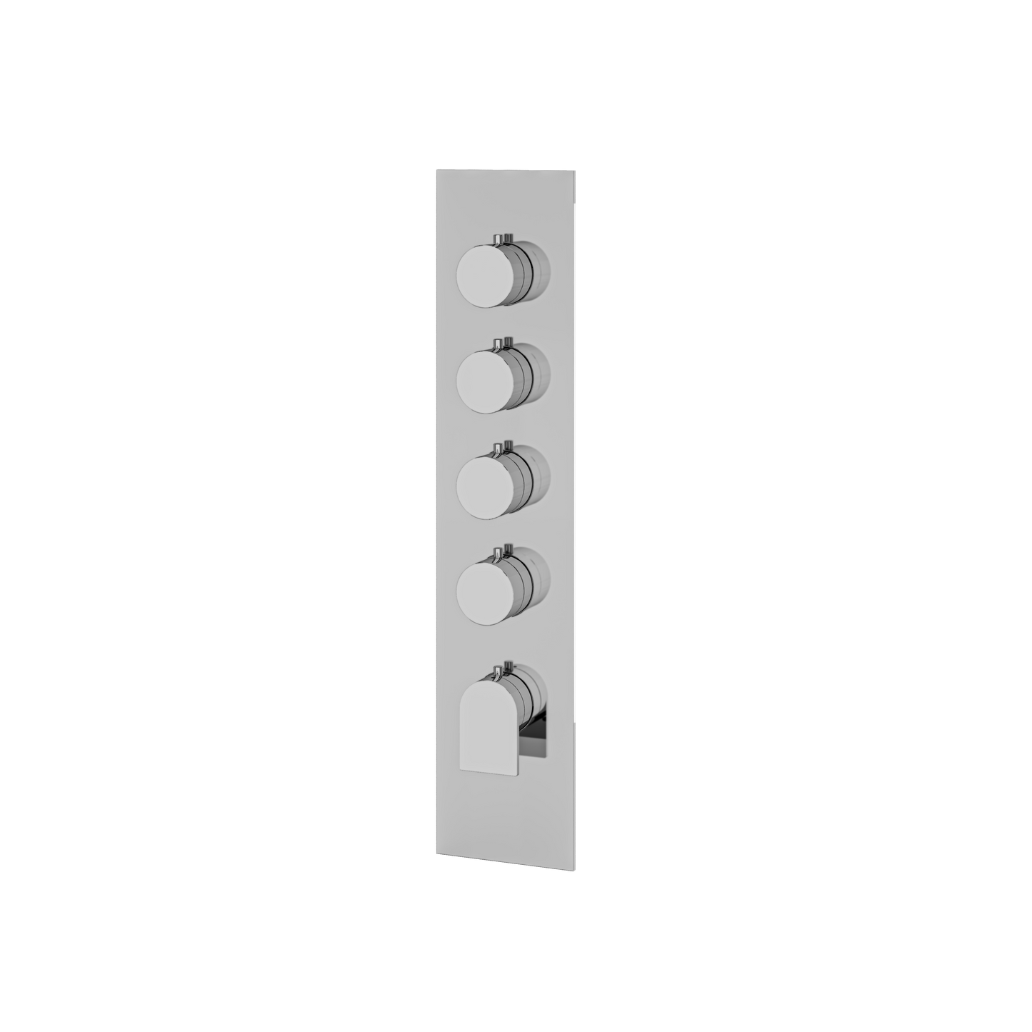 SQUARE ROUND TRIM SET FOR 4 SHUT-OFF THERMOSTATIC VALVE