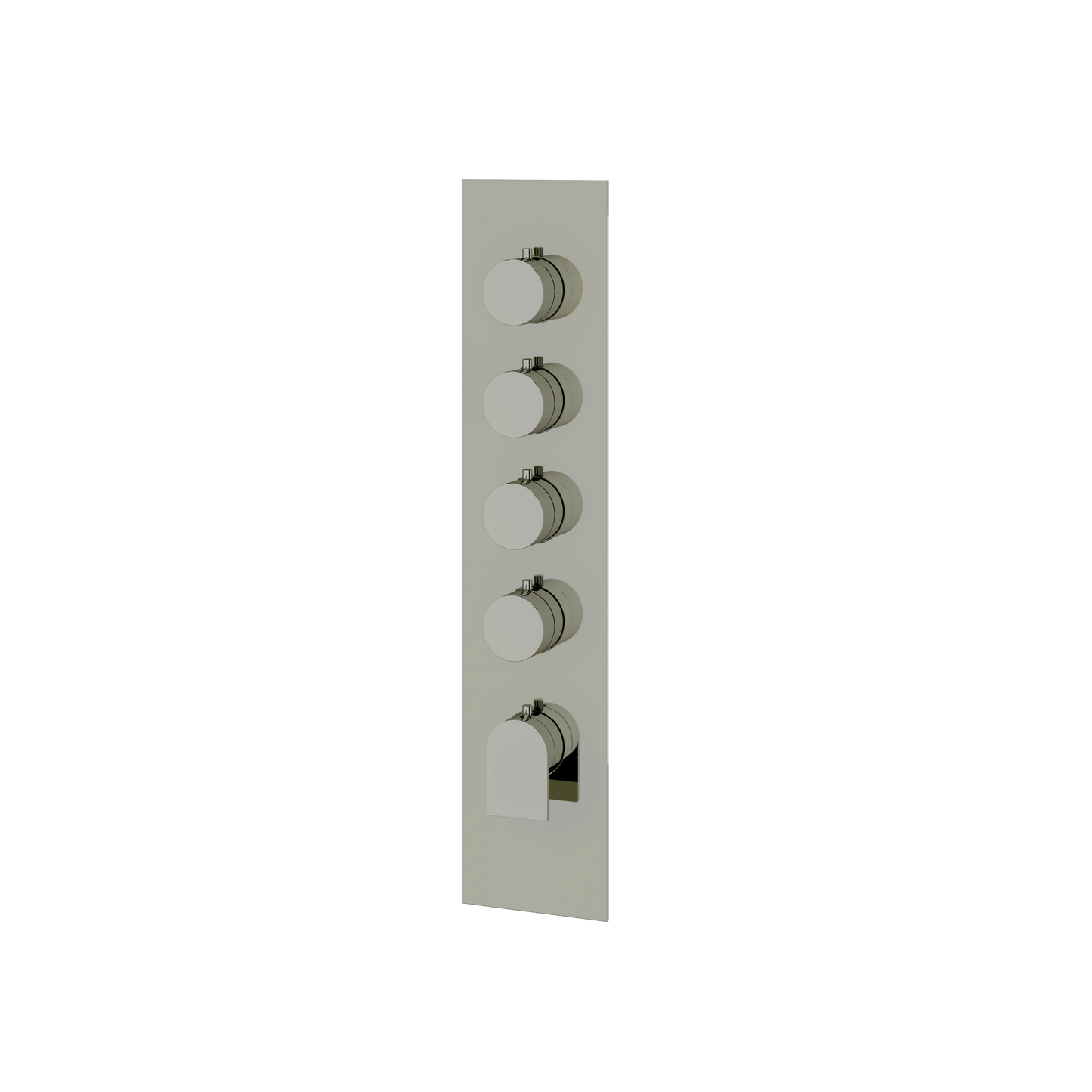 SQUARE ROUND TRIM SET FOR 4 SHUT-OFF THERMOSTATIC VALVE