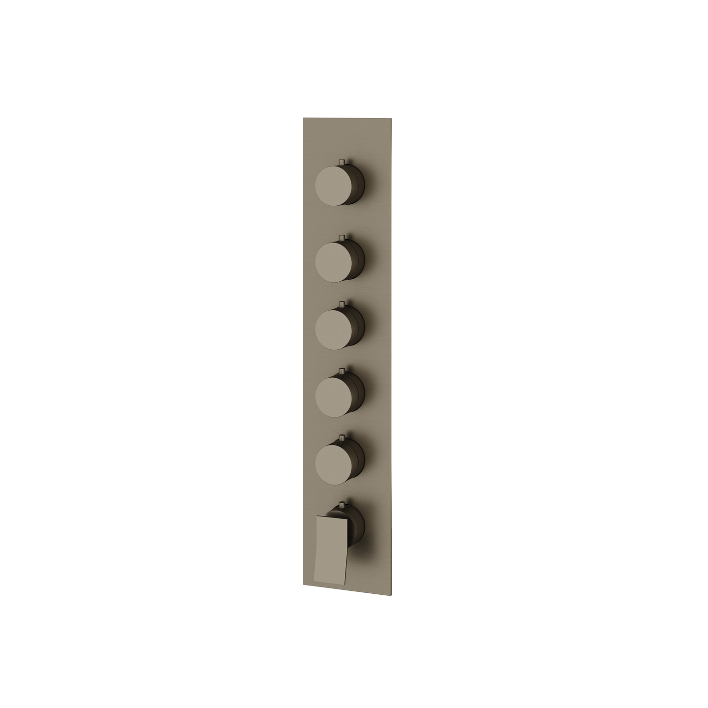 SQUARE ROUND TRIM SET FOR 5 SHUT-OFF THERMOSTATIC VALVE