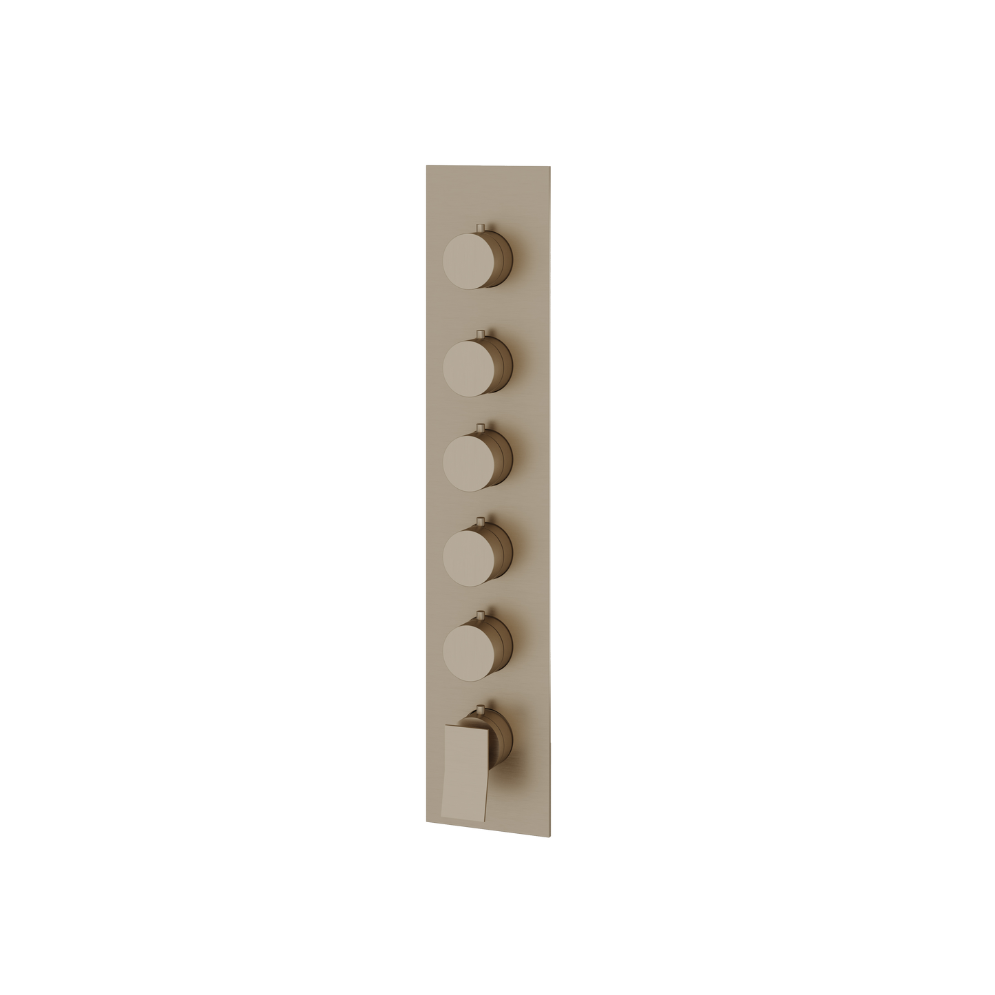 SQUARE ROUND TRIM SET FOR 5 SHUT-OFF THERMOSTATIC VALVE