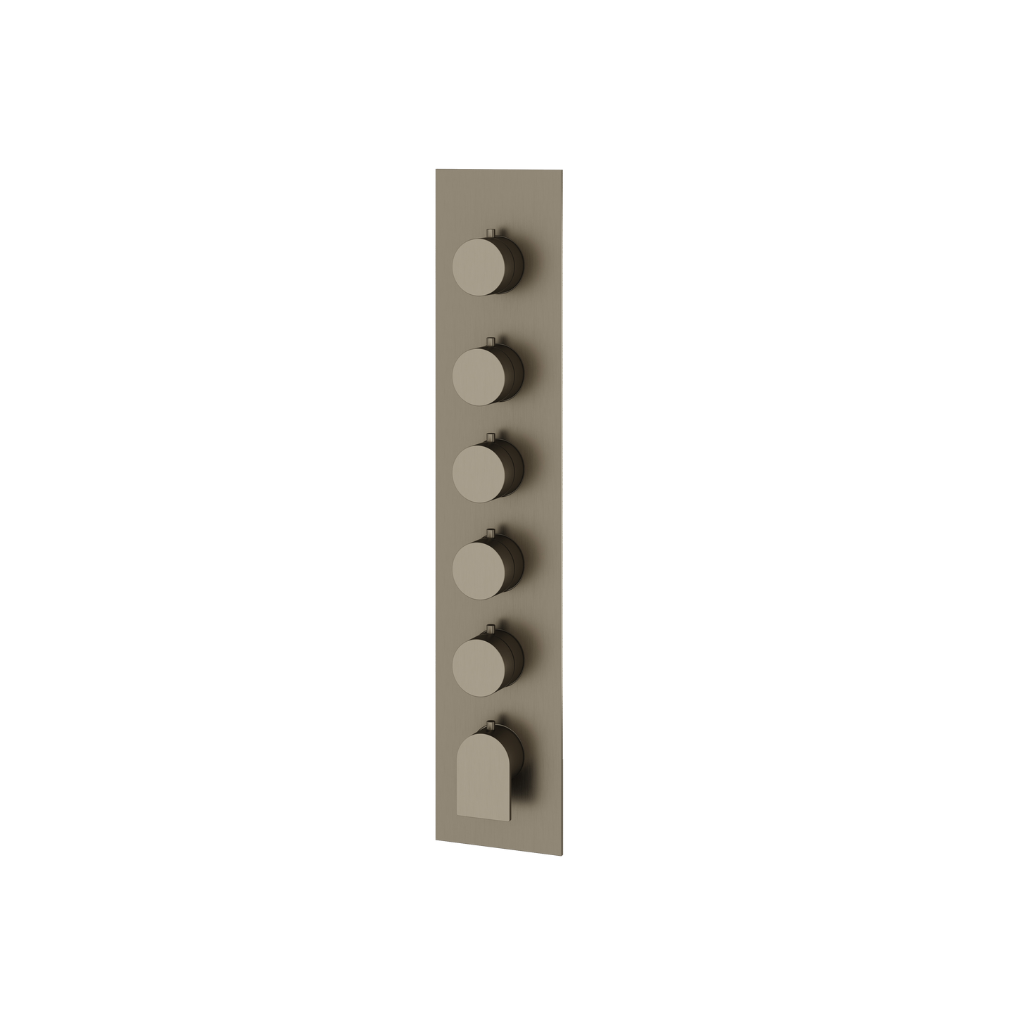 SQUARE ROUND TRIM SET FOR 5 SHUT-OFF THERMOSTATIC VALVE