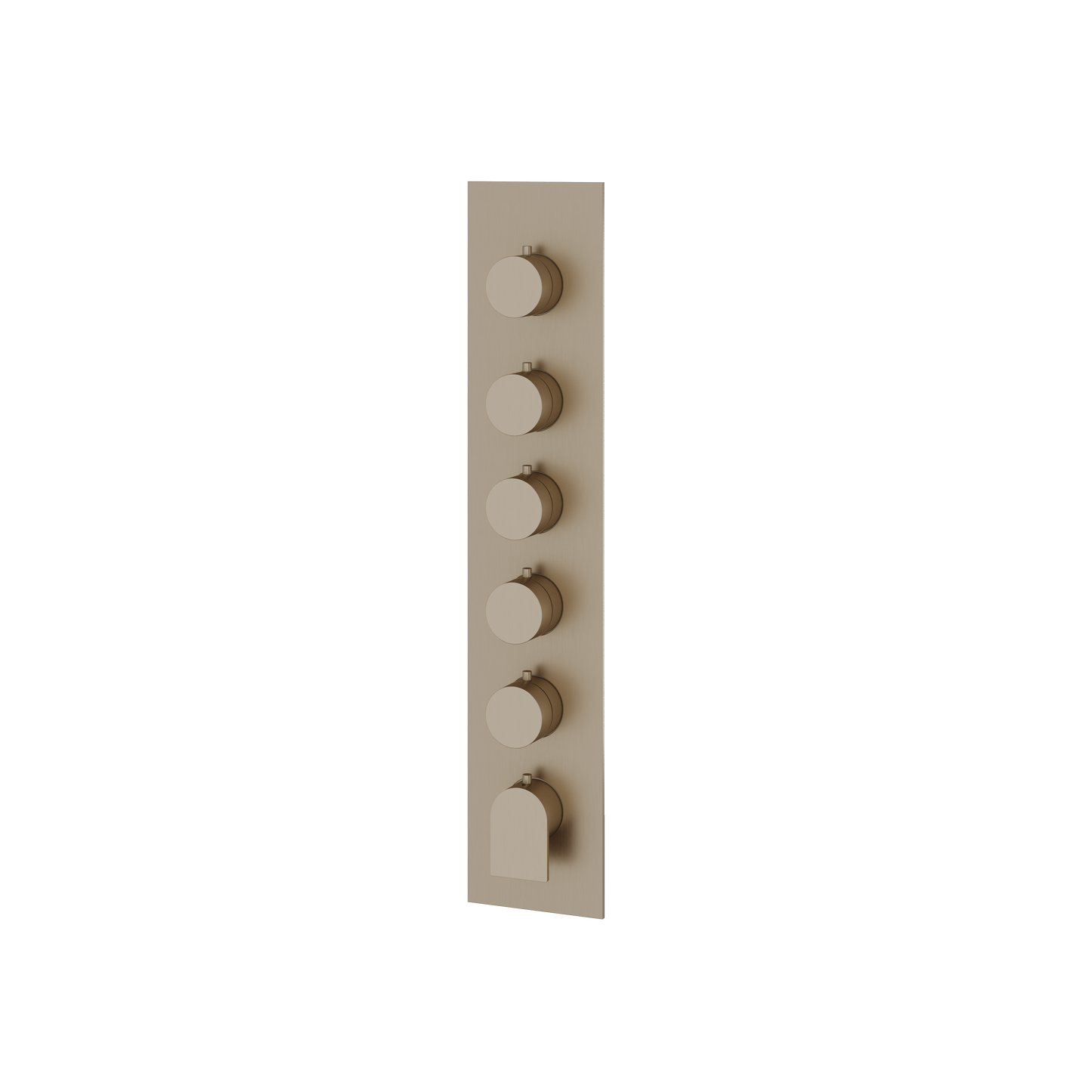 SQUARE ROUND TRIM SET FOR 5 SHUT-OFF THERMOSTATIC VALVE