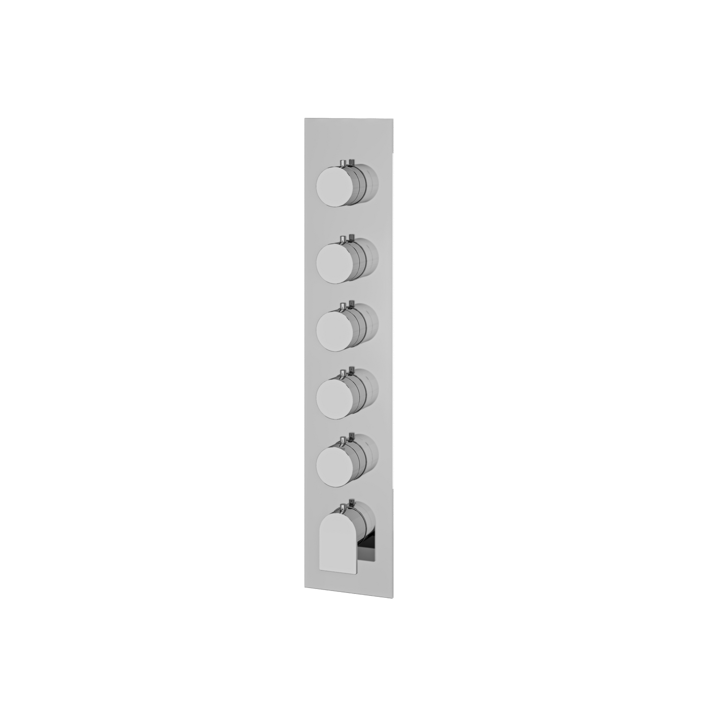 SQUARE ROUND TRIM SET FOR 5 SHUT-OFF THERMOSTATIC VALVE