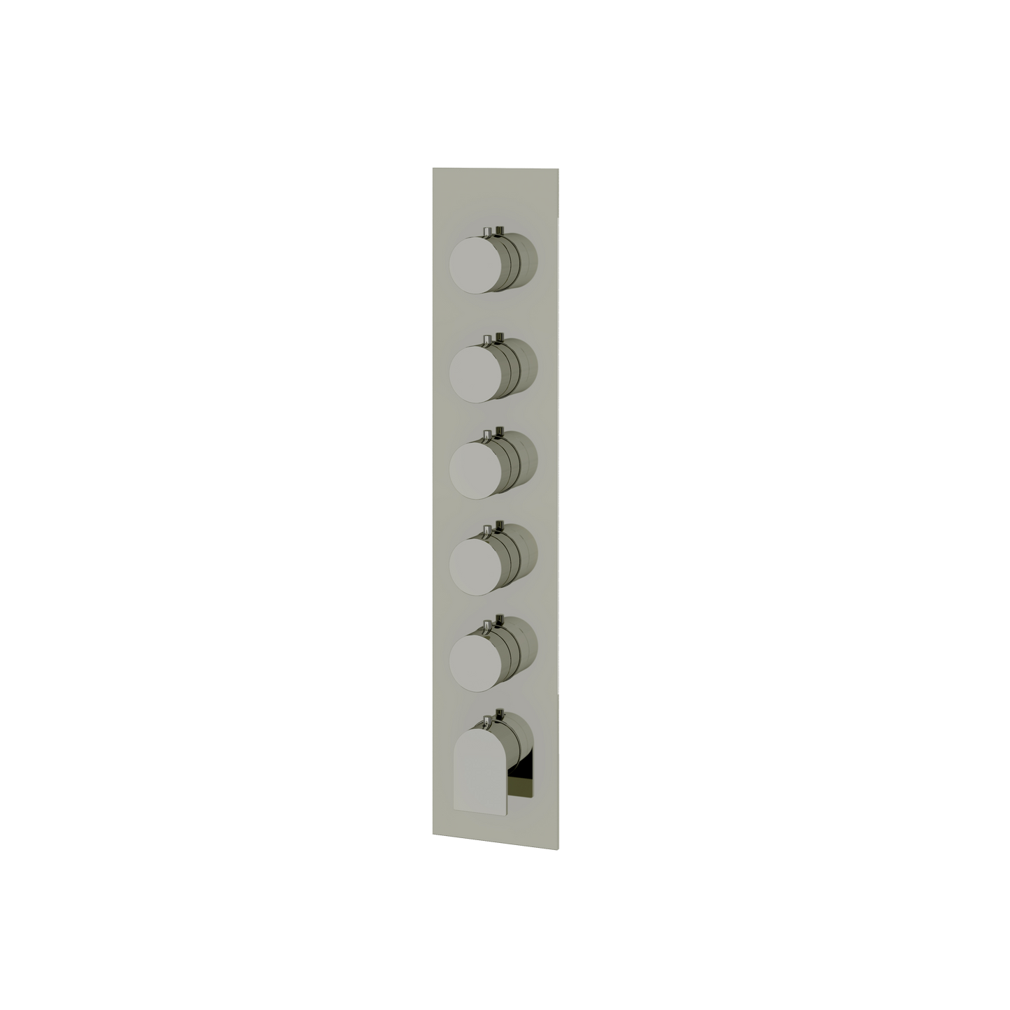 SQUARE ROUND TRIM SET FOR 5 SHUT-OFF THERMOSTATIC VALVE