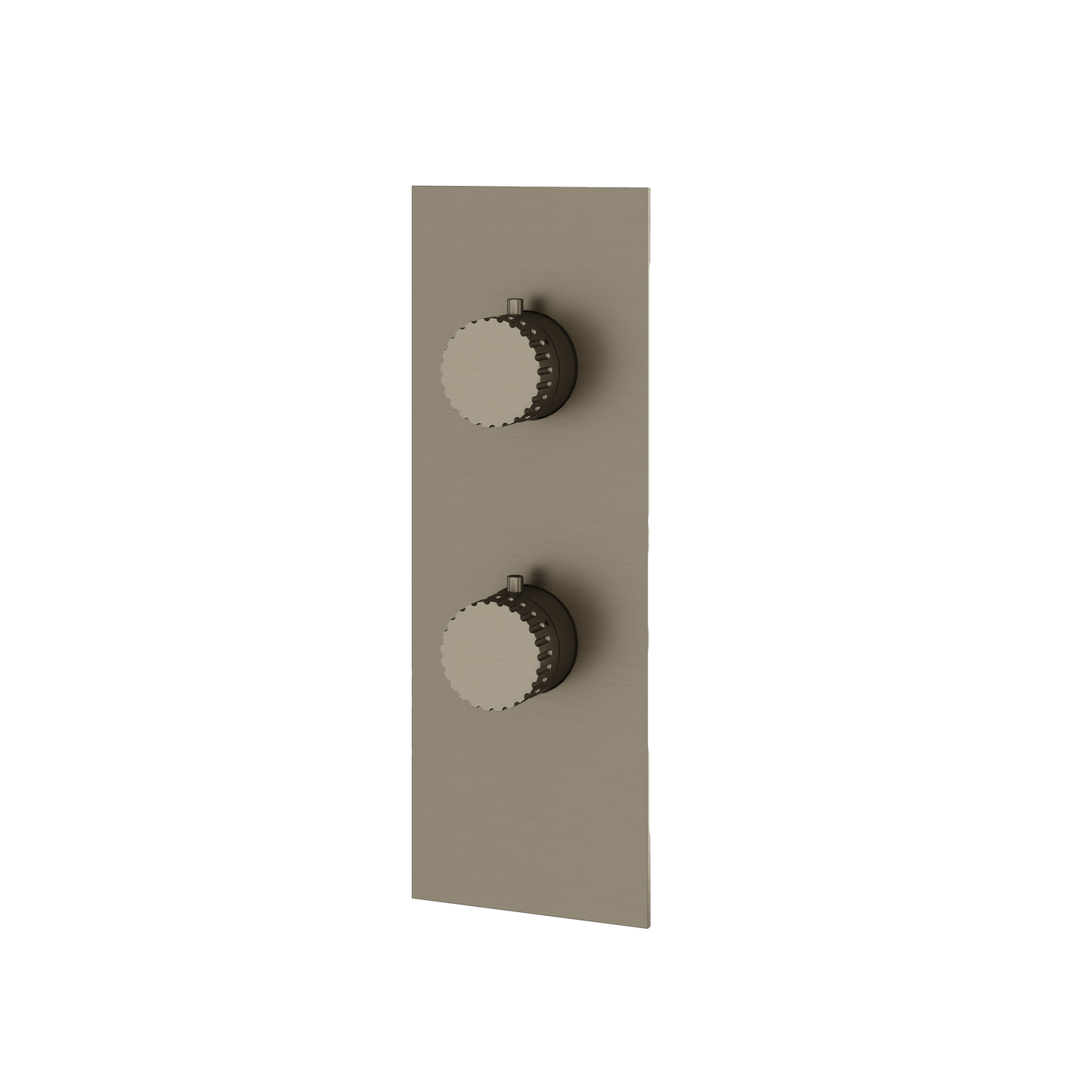 SQUARE ROUND TRIM SET WITH 2-WAY SHARED DIVERTER FOR THERMOSTATIC VALVE