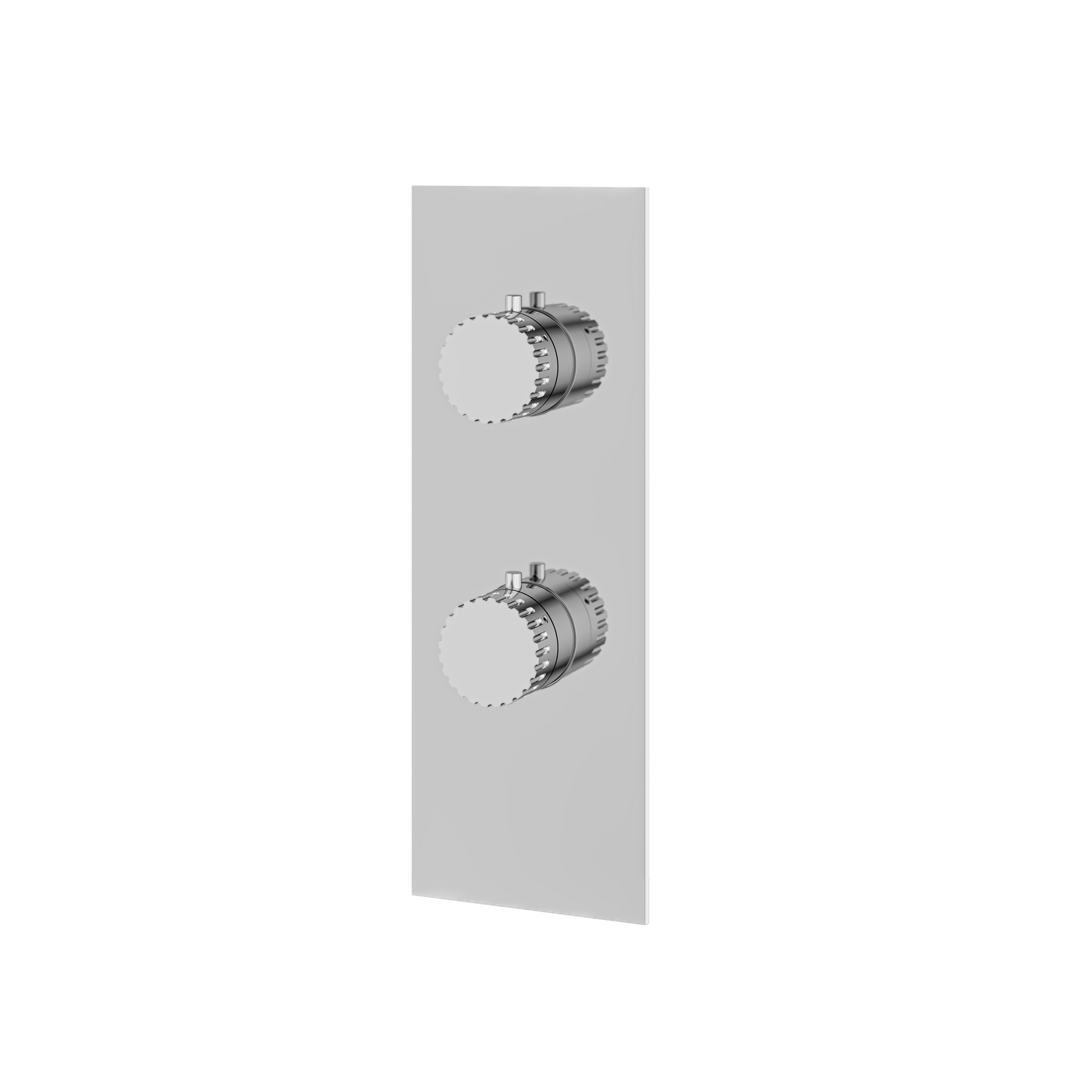 SQUARE ROUND TRIM SET WITH 2-WAY SHARED DIVERTER FOR THERMOSTATIC VALVE