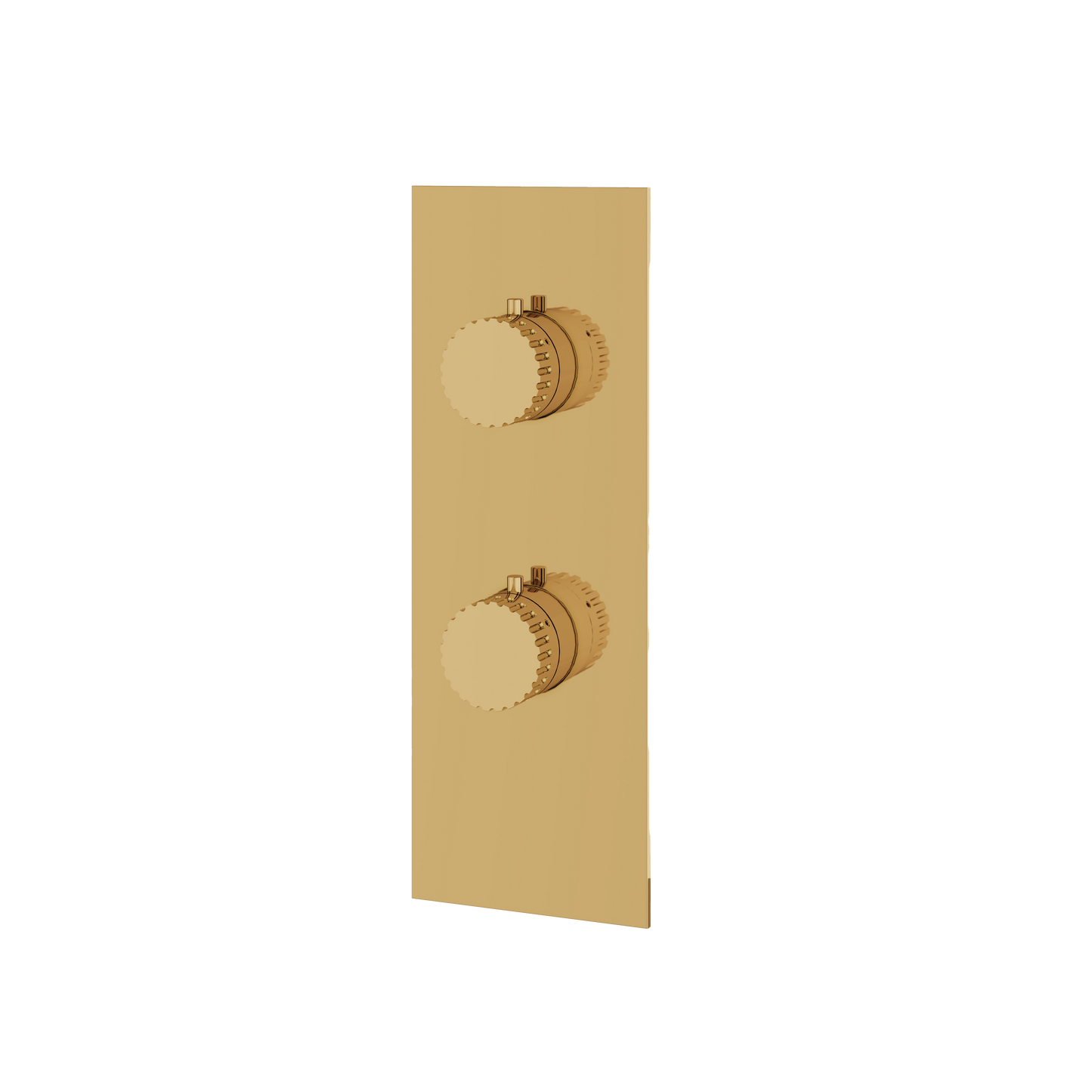SQUARE ROUND TRIM SET WITH 2-WAY SHARED DIVERTER FOR THERMOSTATIC VALVE