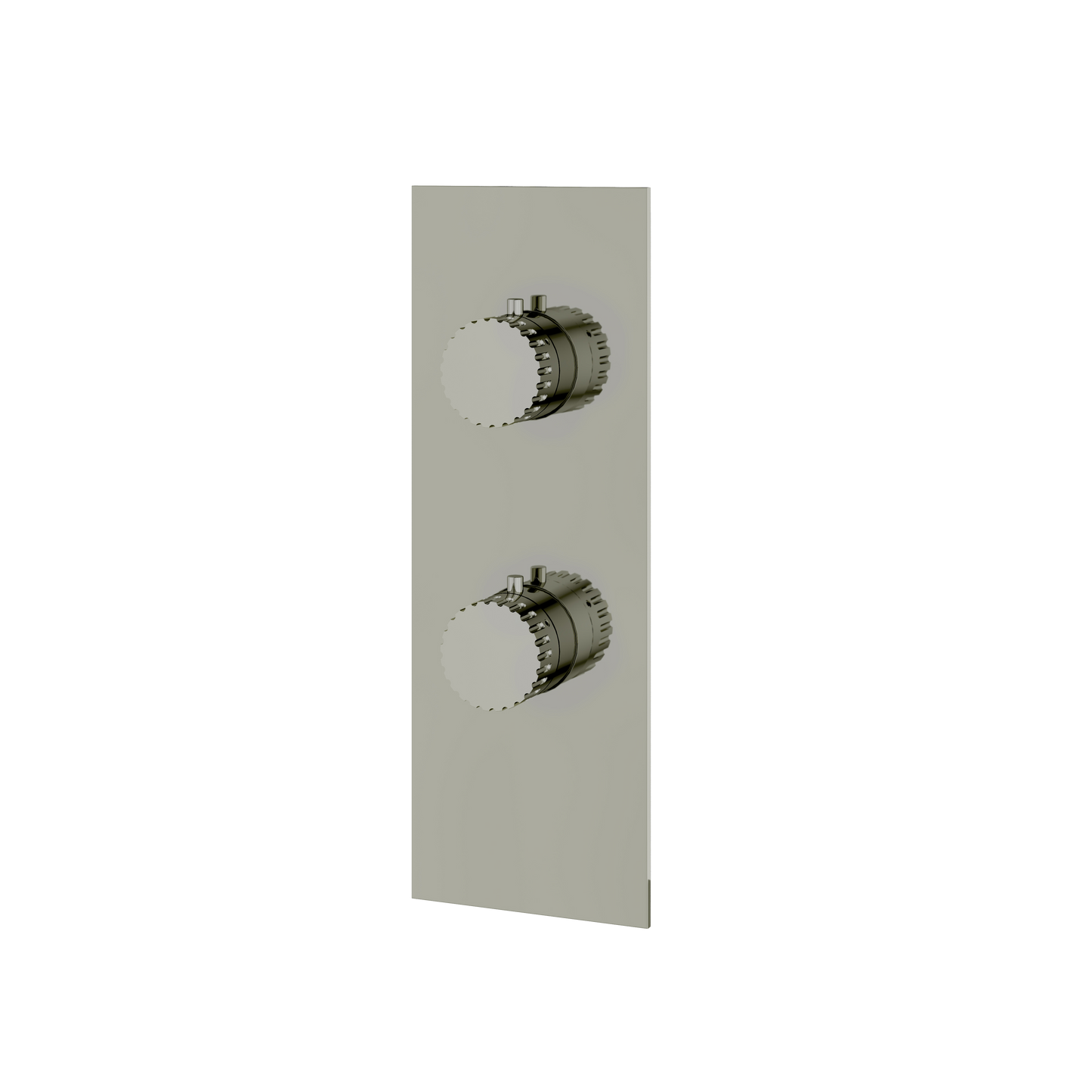 SQUARE ROUND TRIM SET WITH 2-WAY SHARED DIVERTER FOR THERMOSTATIC VALVE