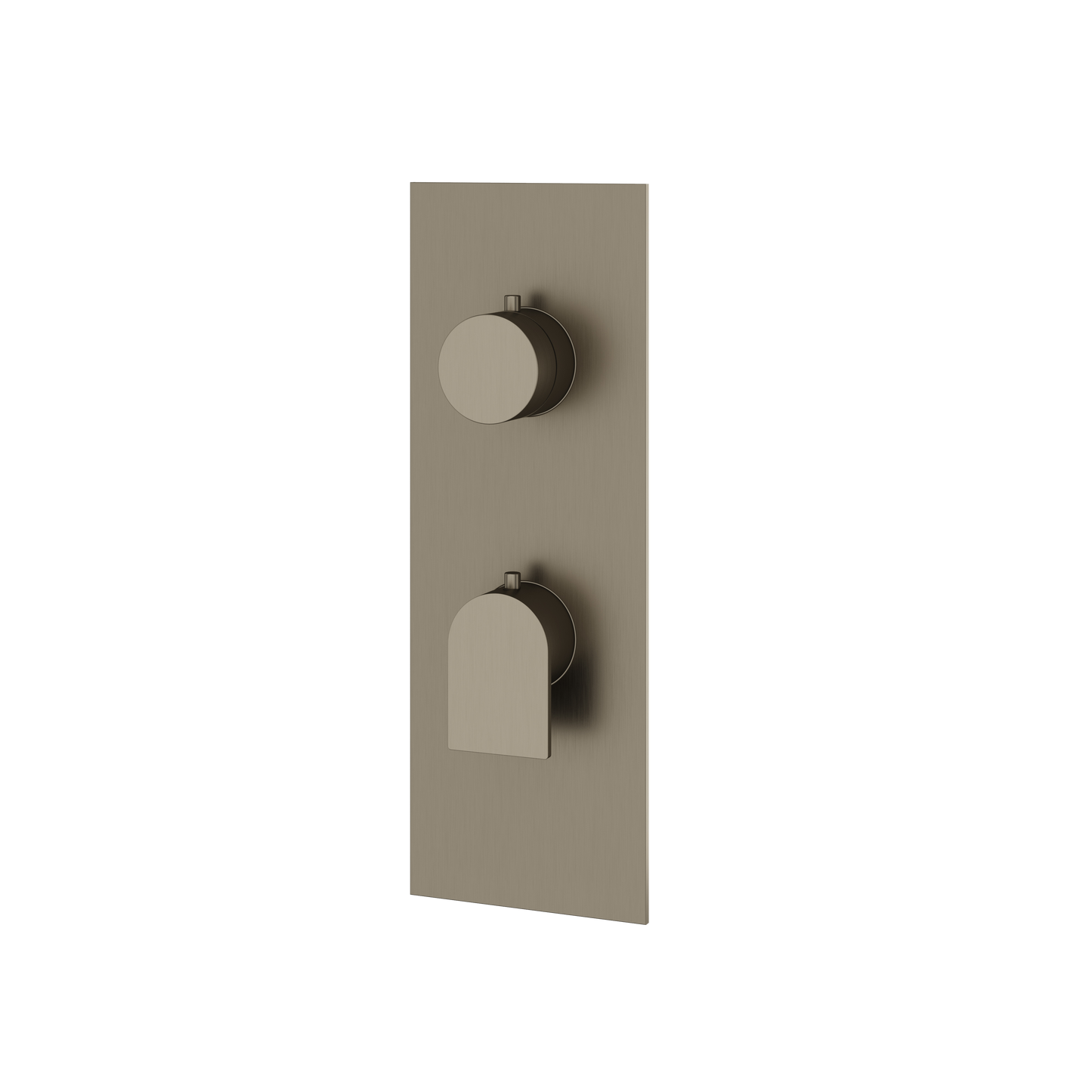 SQUARE ROUND TRIM SET WITH 3-WAY SHARED DIVERTER FOR THERMOSTATIC VALVE