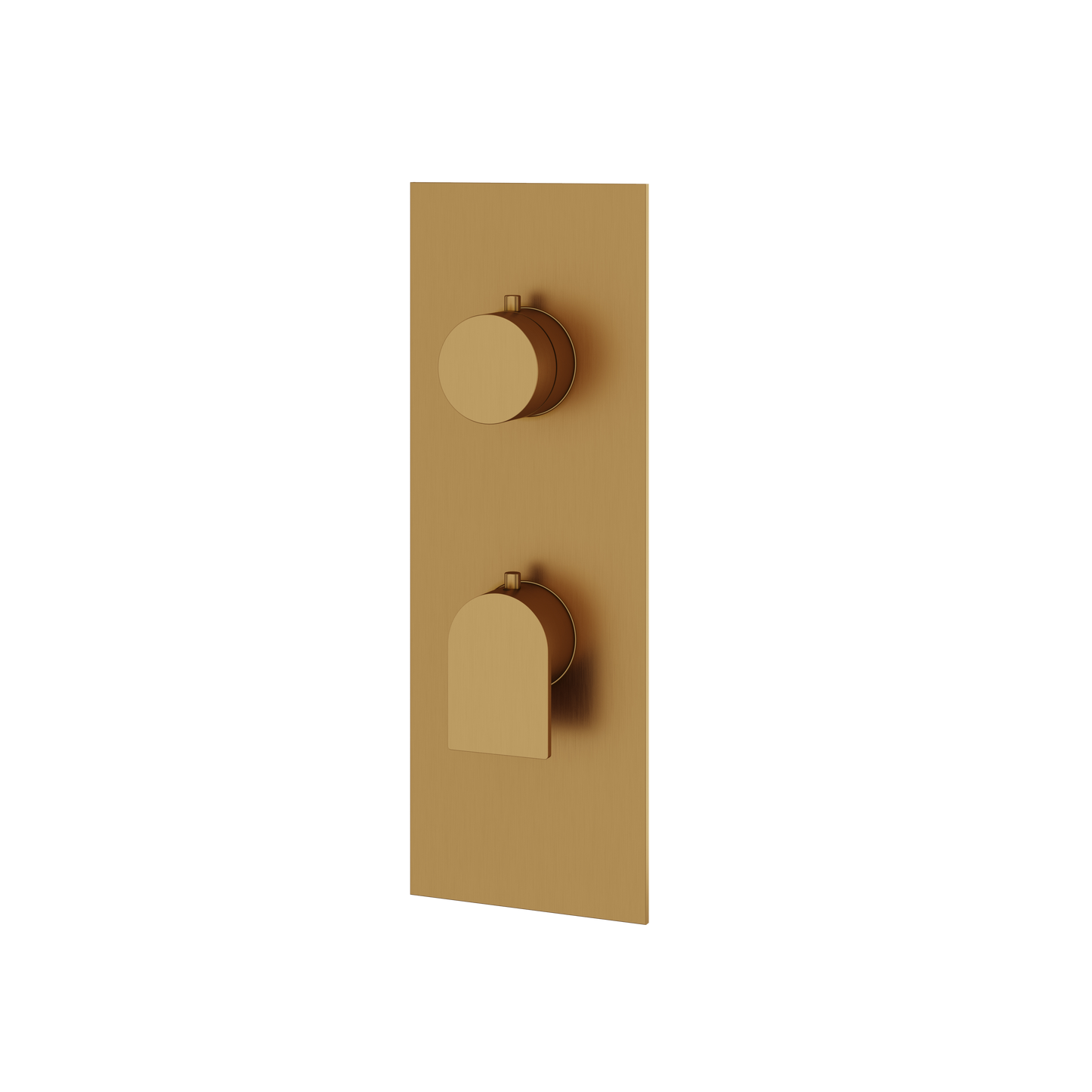 SQUARE ROUND TRIM SET WITH 3-WAY NON-SHARED DIVERTER FOR THERMOSTATIC VALVE