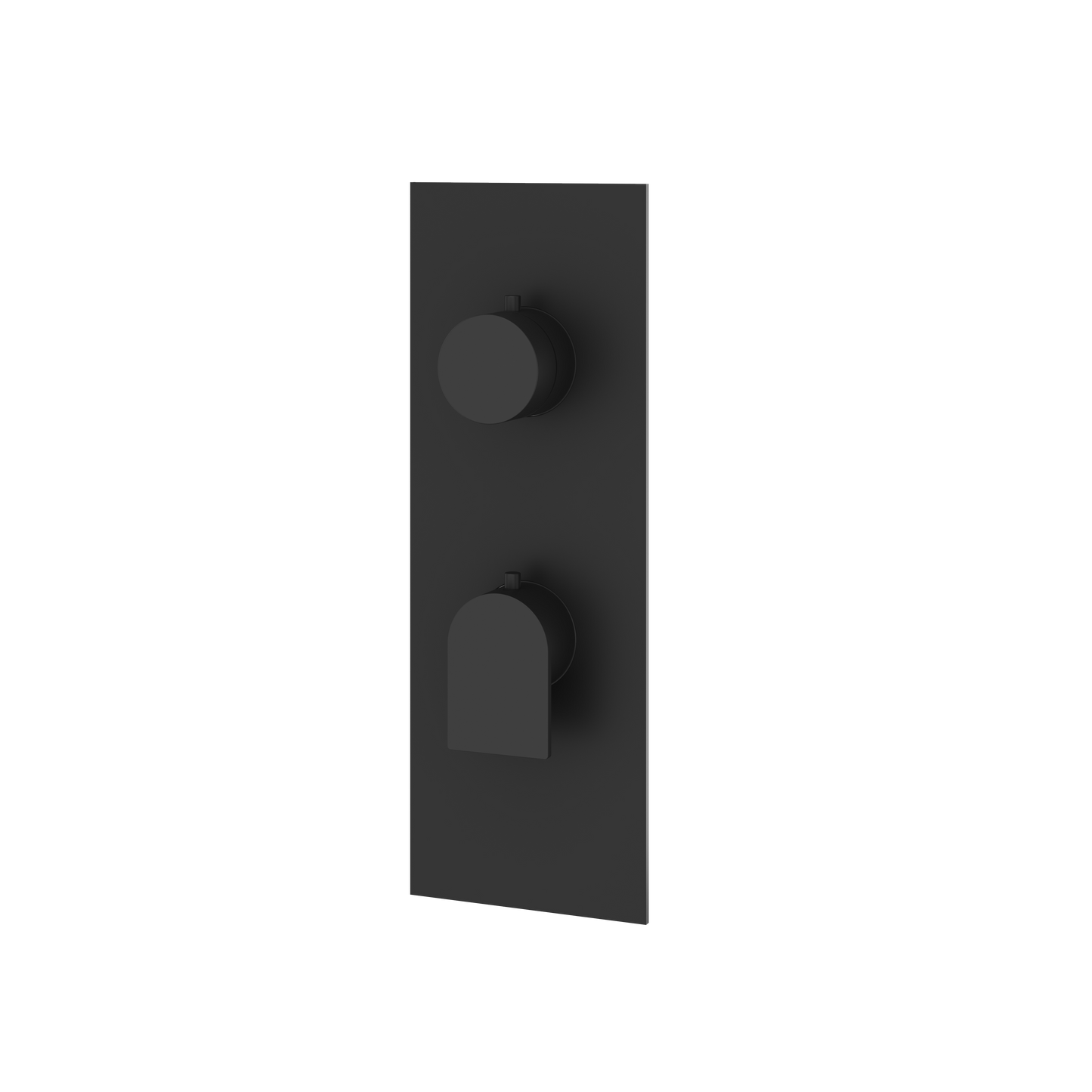 SQUARE ROUND TRIM SET WITH 3-WAY NON-SHARED DIVERTER FOR THERMOSTATIC VALVE