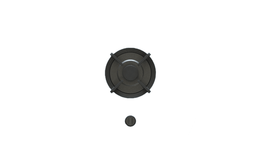 PITT AKAN AKAN1BT-NG 1-Burner, Top Mounted Control Knobs, BLACK Edition Burners, Natural Gas