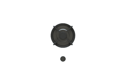 PITT AKAN AKAN1PT-NG 1-Burner, Top Mounted Control Knobs, PRO Brass burners, Natural Gas