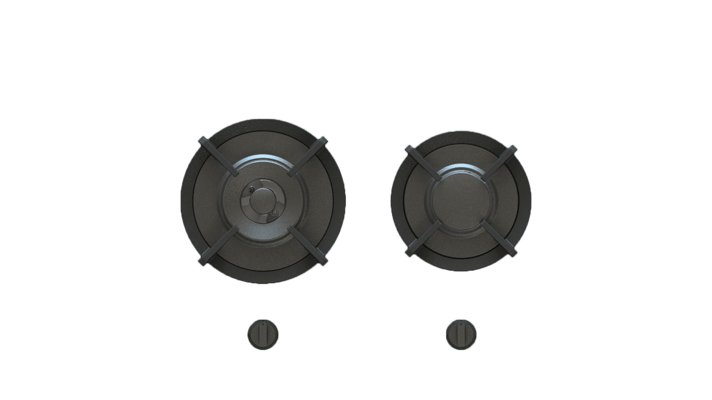 PITT BAULA BAULA2BT-NG, 2-Burner, Top Mounted Control Knobs, BLACK Edition Burners, Natural Gas
