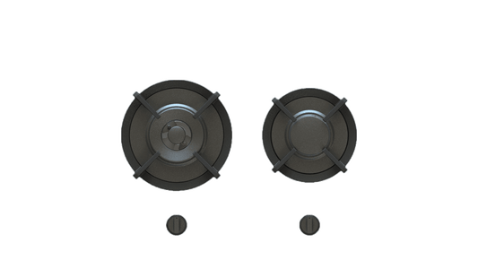 PITT BAULA BAULA2BT-NG, 2-Burner, Top Mounted Control Knobs, BLACK Edition Burners, Natural Gas