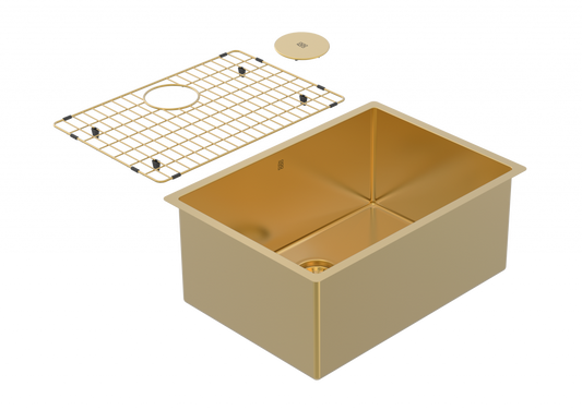 ZOMODO CAC584 25" Sgl Sink - UM, 16ga, R10 (Inc. BP Grid & Waste Cover)