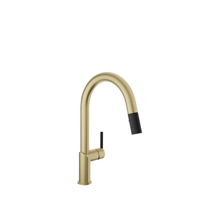 BARIL CUI-9249-22L Single Hole Kitchen Faucet With 2-Function Pull-Down Spray