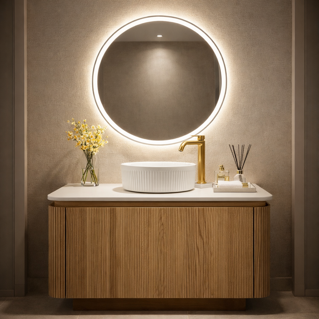ATHEN Wall Mounted Vanity - Vessel Sink
