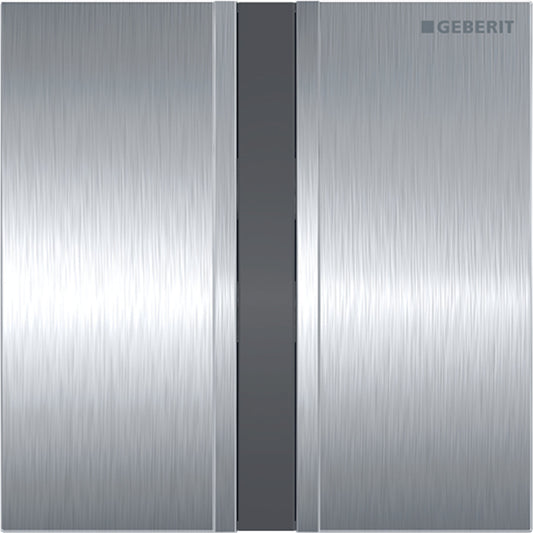 GEBERIT 116.026.Gh.1 Urinal Flush Control With Electronic Flush Actuation, Mains Operation, Cover Plate Type 50