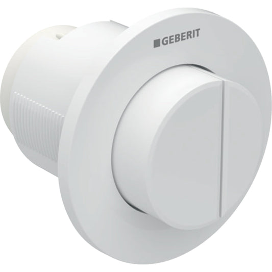 GEBERIT 116.045.11.1 Remote Flush Actuation Type 01, Pneumatic, For Dual Flush, For Sigma Concealed Cistern 8 Cm, Concealed Actuator, Protruding