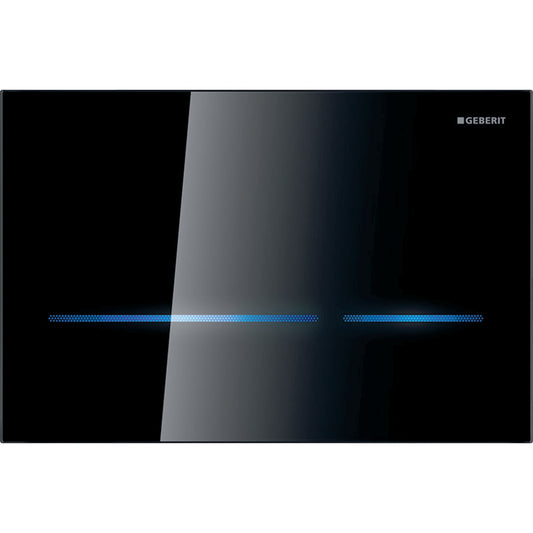 GEBERIT 116.090.Sg.1 Wc Flush Control With Electronic Flush Actuation, Mains Operation, Dual Flush, Actuator Plate Sigma80, Touchless