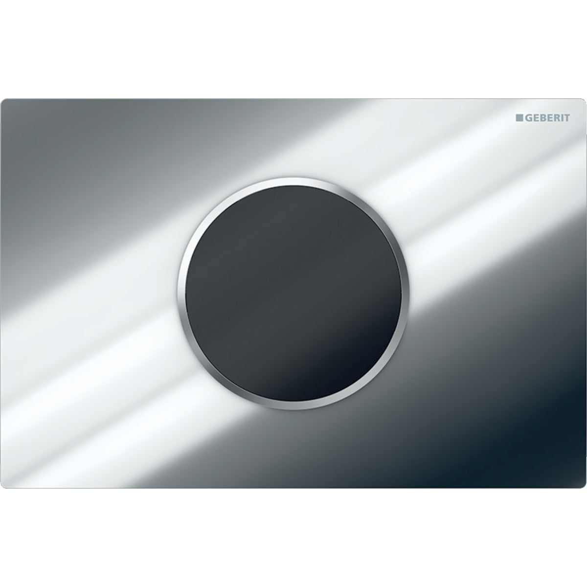 GEBERIT Cr115-8Kh1 Wc Flush Control With Electronic Flush Actuation, Battery Operation, Dual Flush, Actuator Plate Sigma10, Automatic/Touchless