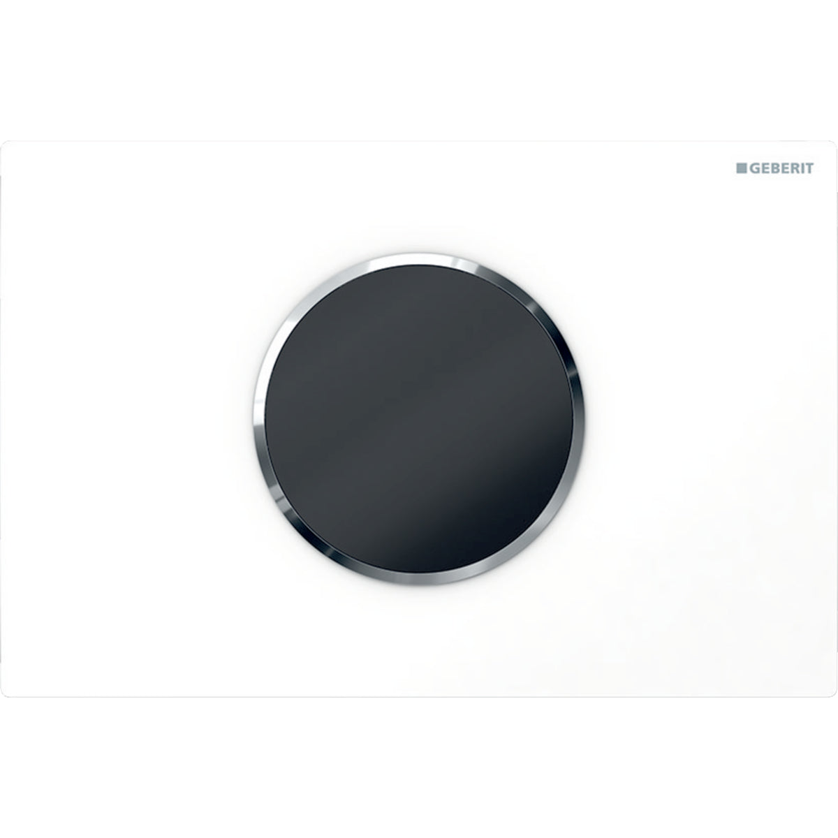 GEBERIT 115.908.Kh.6 Wc Flush Control With Electronic Flush Actuation, Battery Operation, Dual Flush, Sigma10 Actuator Plate, Automatic/Touchless