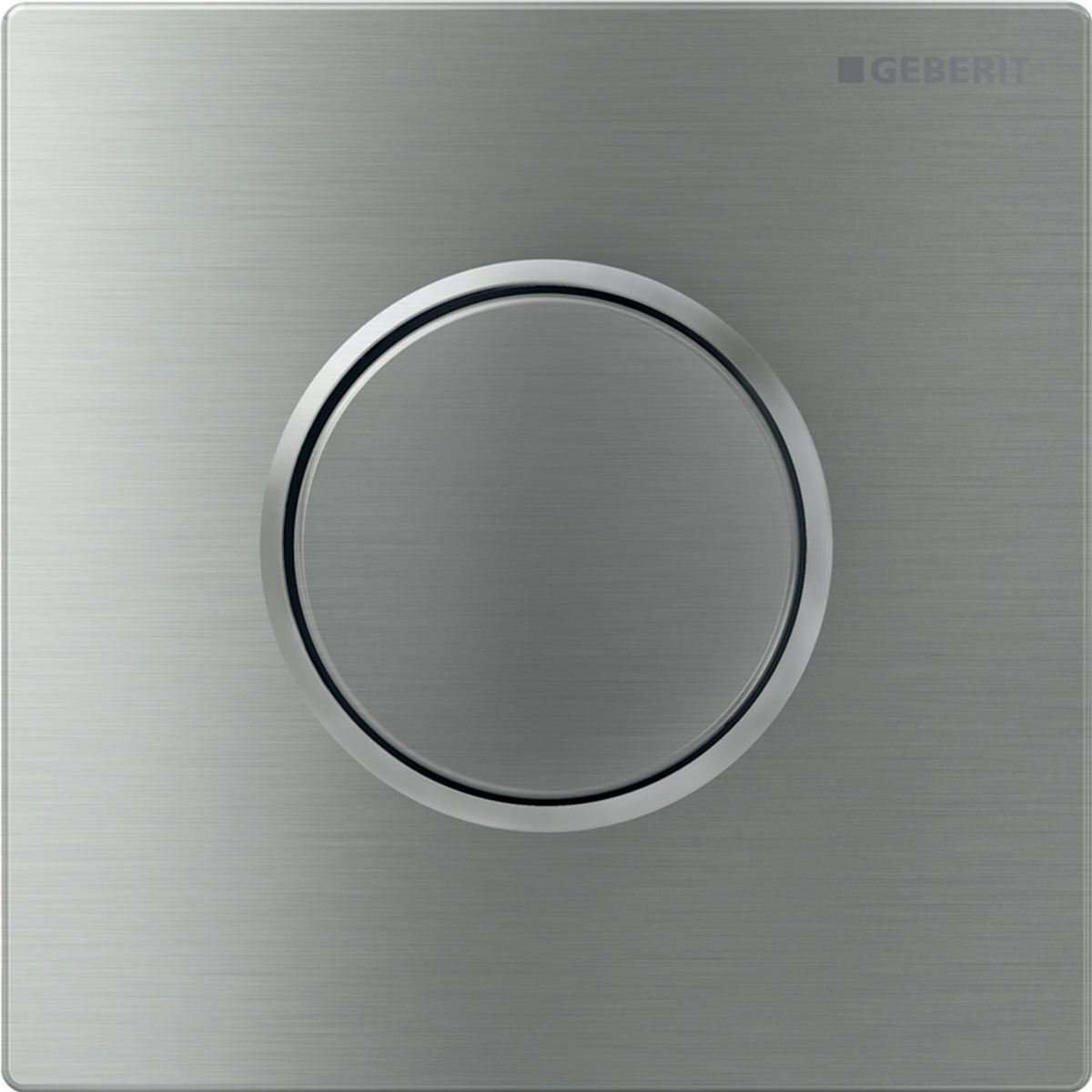GEBERIT 116.015.Sn.1 Urinal Flush Control With Pneumatic Flush Actuation, Actuator Plate Type 10