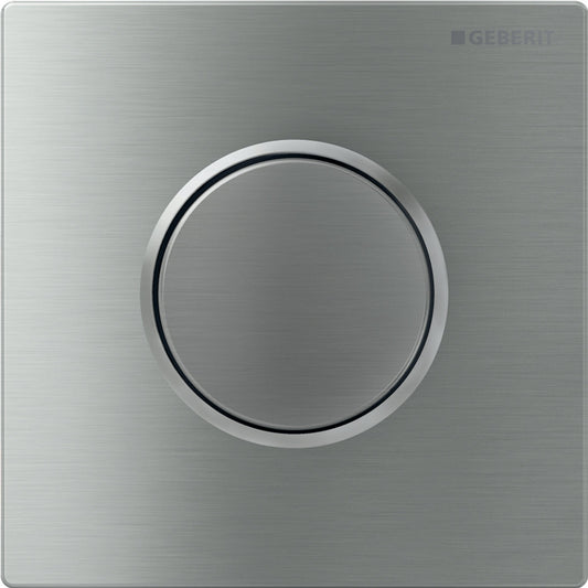 GEBERIT 116.015.Sn.1 Urinal Flush Control With Pneumatic Flush Actuation, Actuator Plate Type 10