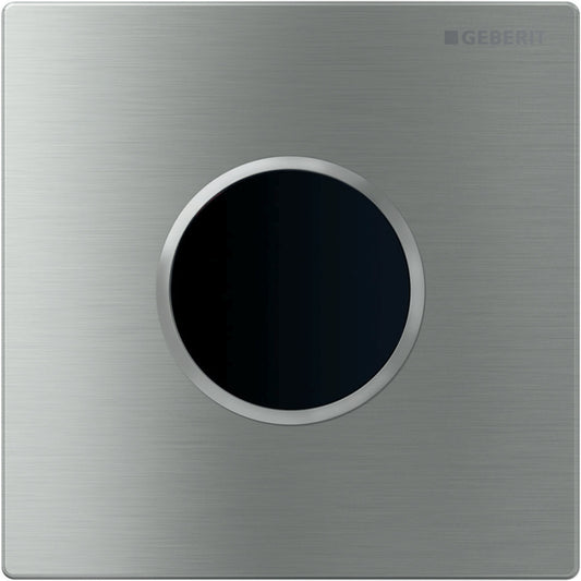 GEBERIT 116.025.Sn.1 Urinal Flush Control With Electronic Flush Actuation, Mains Operation, Cover Plate Type 10