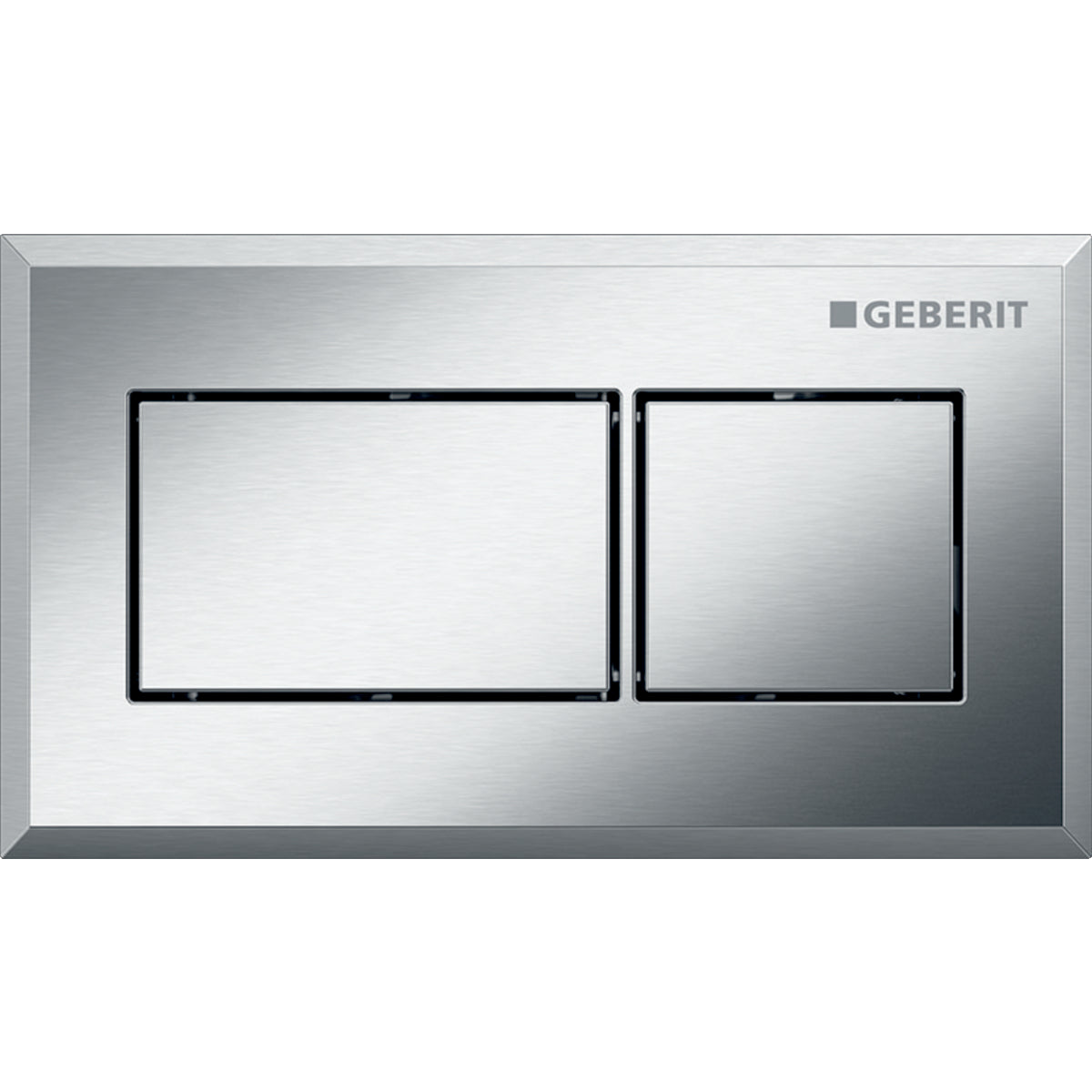 GEBERIT 116.051.Gh.1 Remote Flush Actuation, Square Design, Pneumatic, For Dual Flush, Concealed Actuator