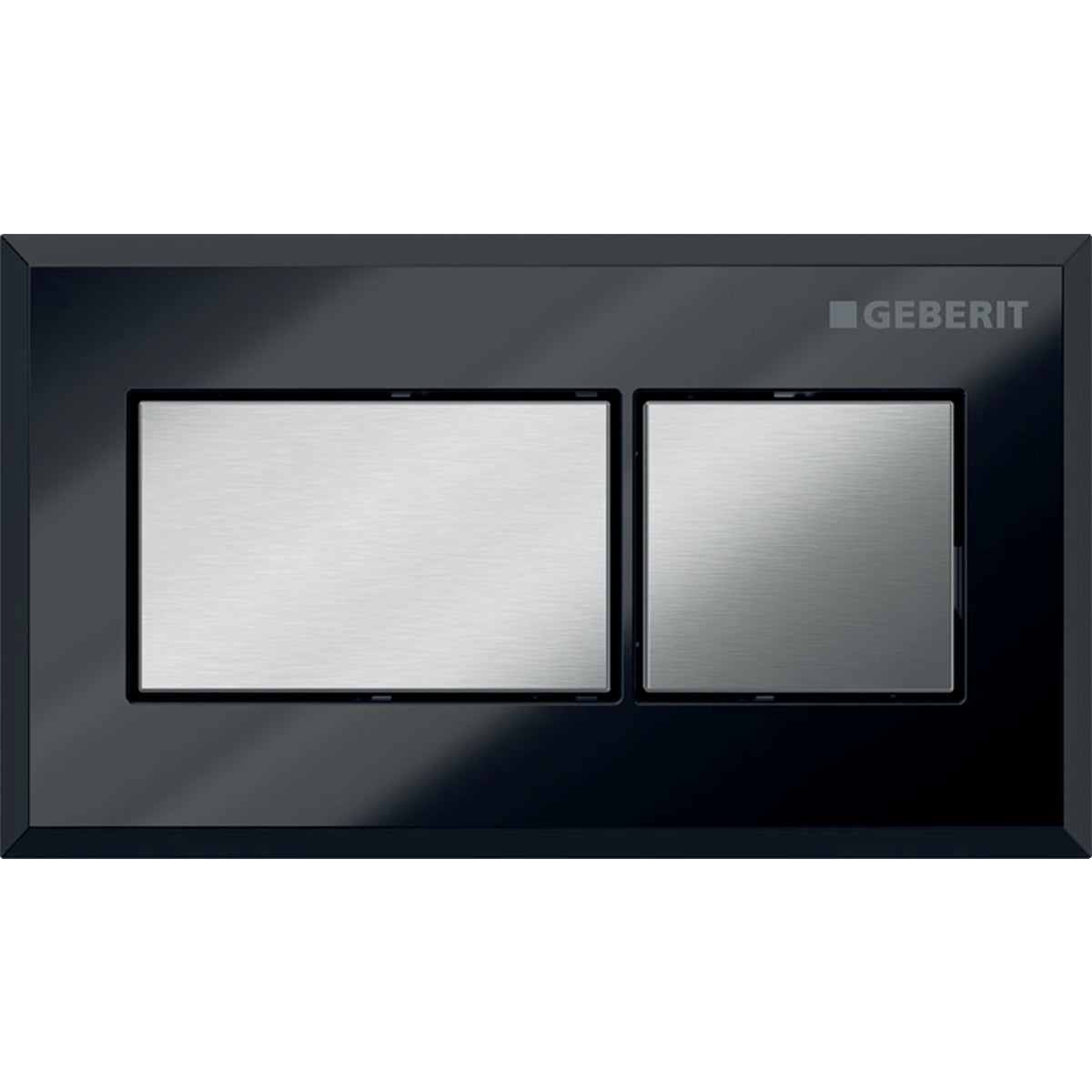 GEBERIT 116.053.Gh.1 Remote Flush Actuation, Square Design, Pneumatic, For Dual Flush, For Sigma Concealed Cistern 8 Cm, Concealed Actuator