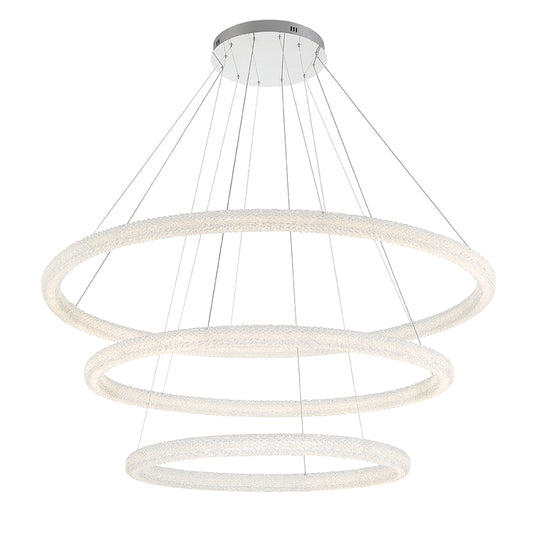 EUROFASE 43927 3-Tiers 3-Light 60in Integrated Led Grand Chandeli