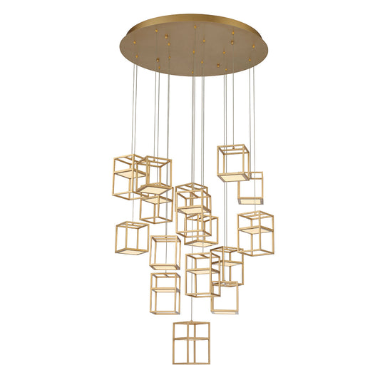 EUROFASE 38259 16-Light 32in Integrated Led Multi Drop Chandelier
