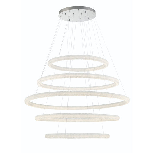 EUROFASE 43928 5-Tiers 5-Light 60in Integrated Led Grand Chandeli