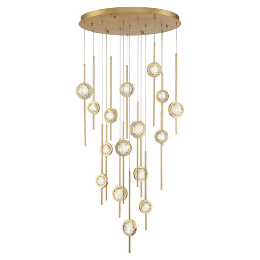 EUROFASE 39465 16-Light 32in Integrated Led Grand Chandelier