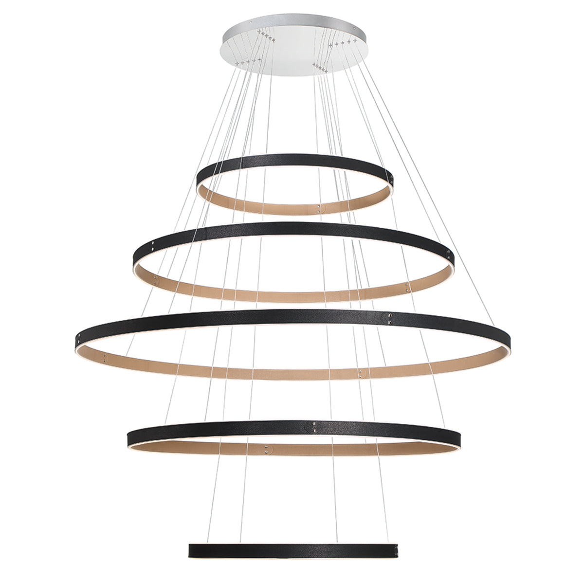 EUROFASE 43901 5-Tiers 5-Light 60in Integrated Led Grand Chandeli